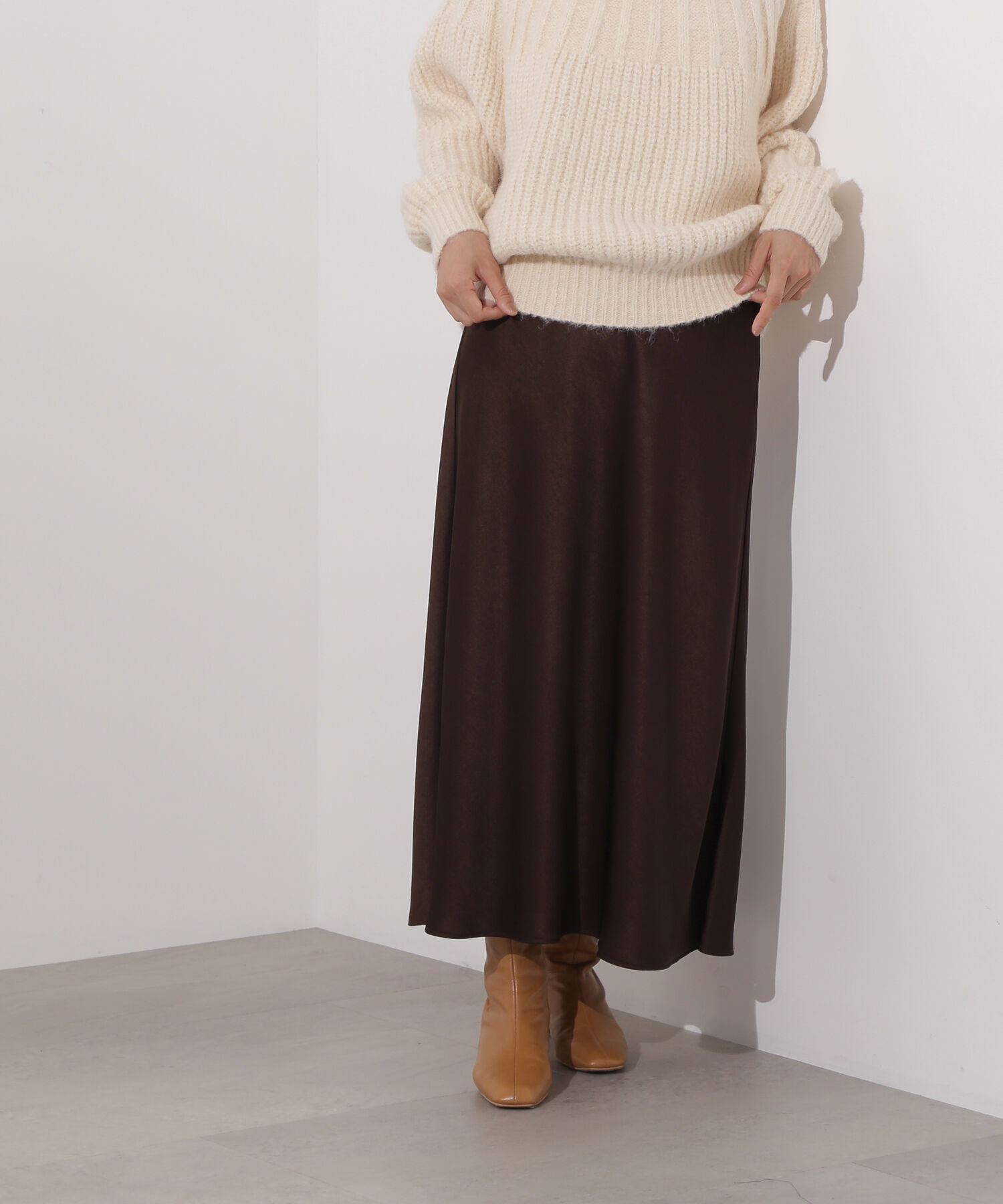  「サテンナロースカート」|スカート|