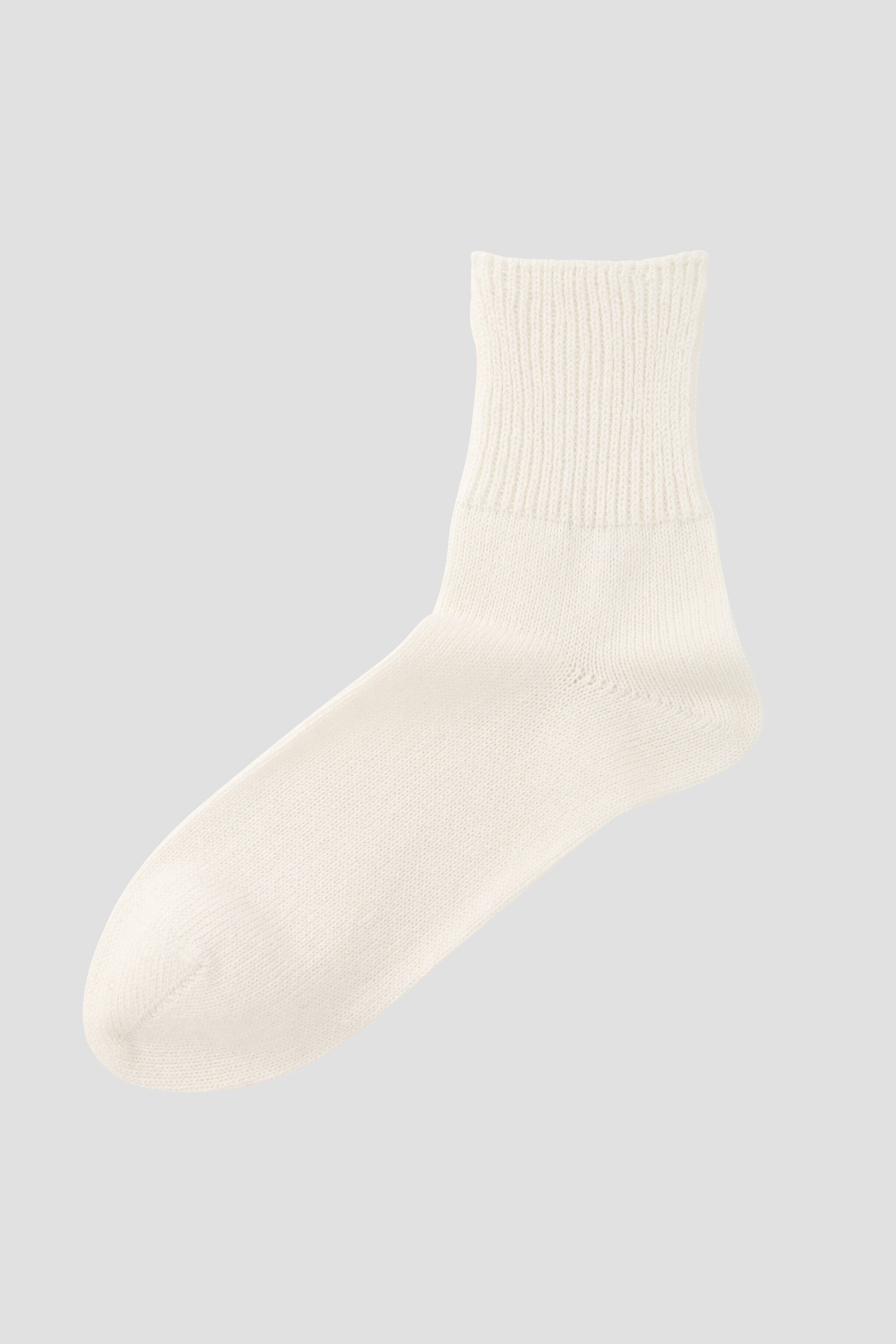 MHL.「WA-SHI COTTON SOCKS」|ソックス|WHITE