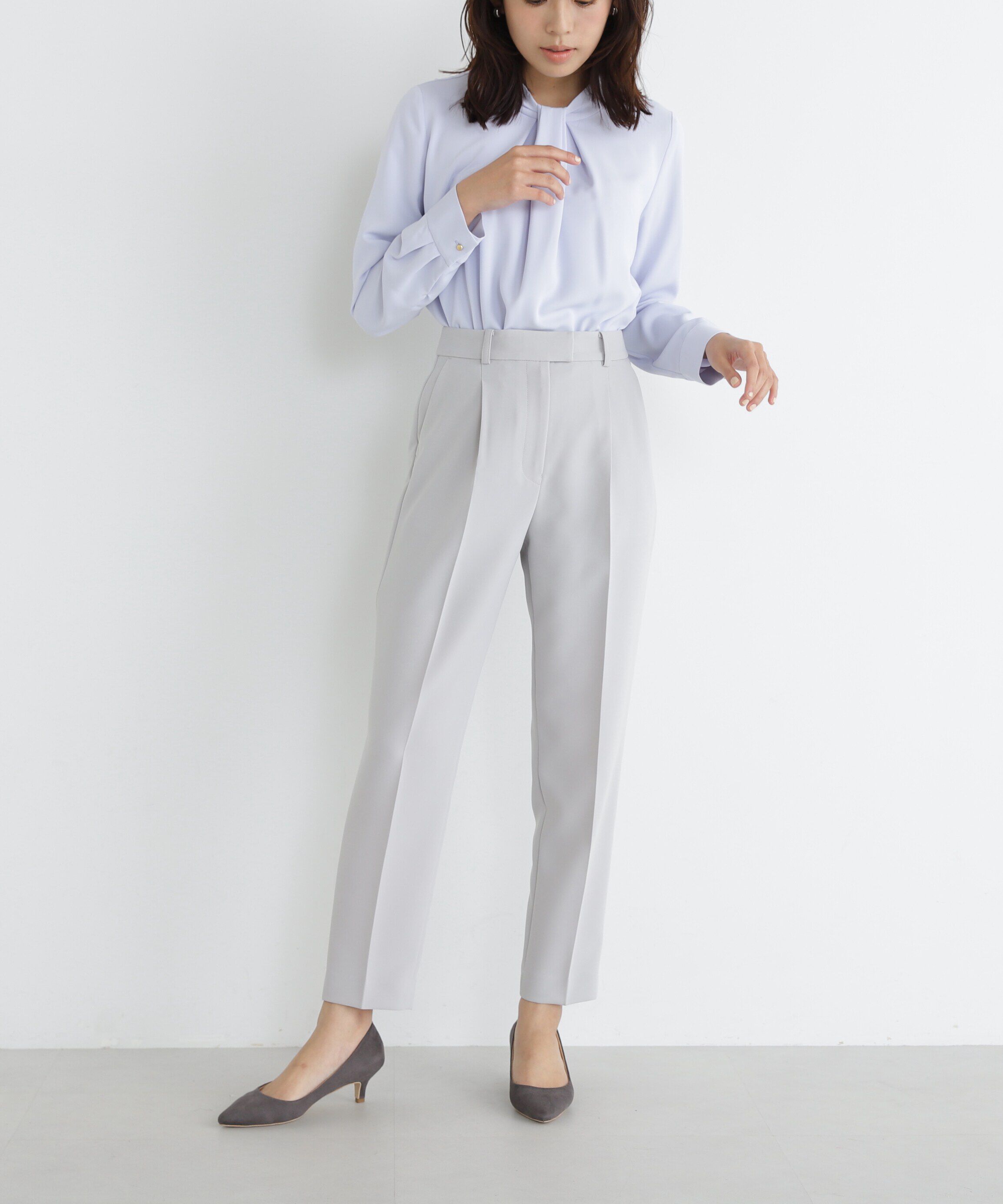  「PeサテンストレッチSETUPシリーズ テーパードパンツ　24SS」|その他|