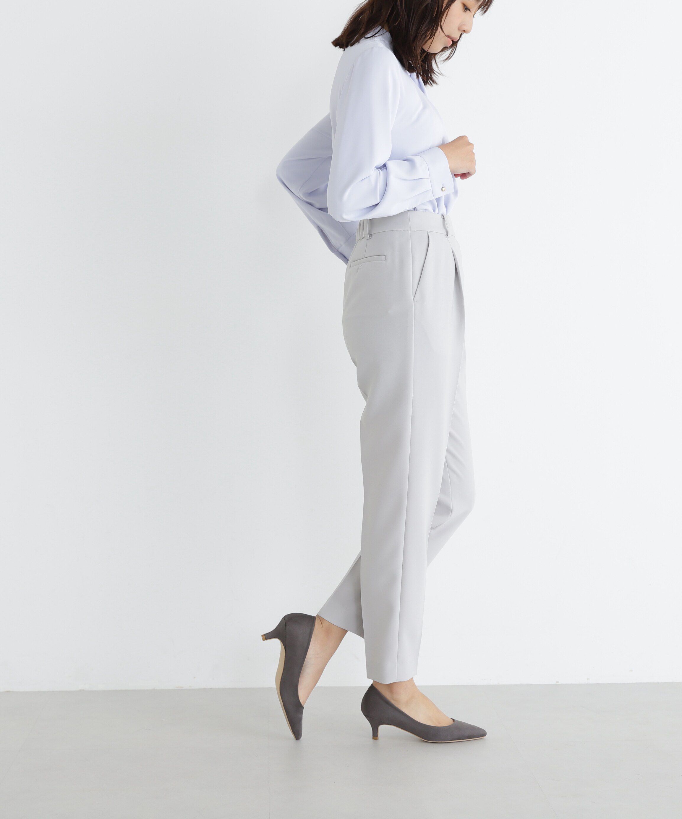  「PeサテンストレッチSETUPシリーズ テーパードパンツ　24SS」|その他|