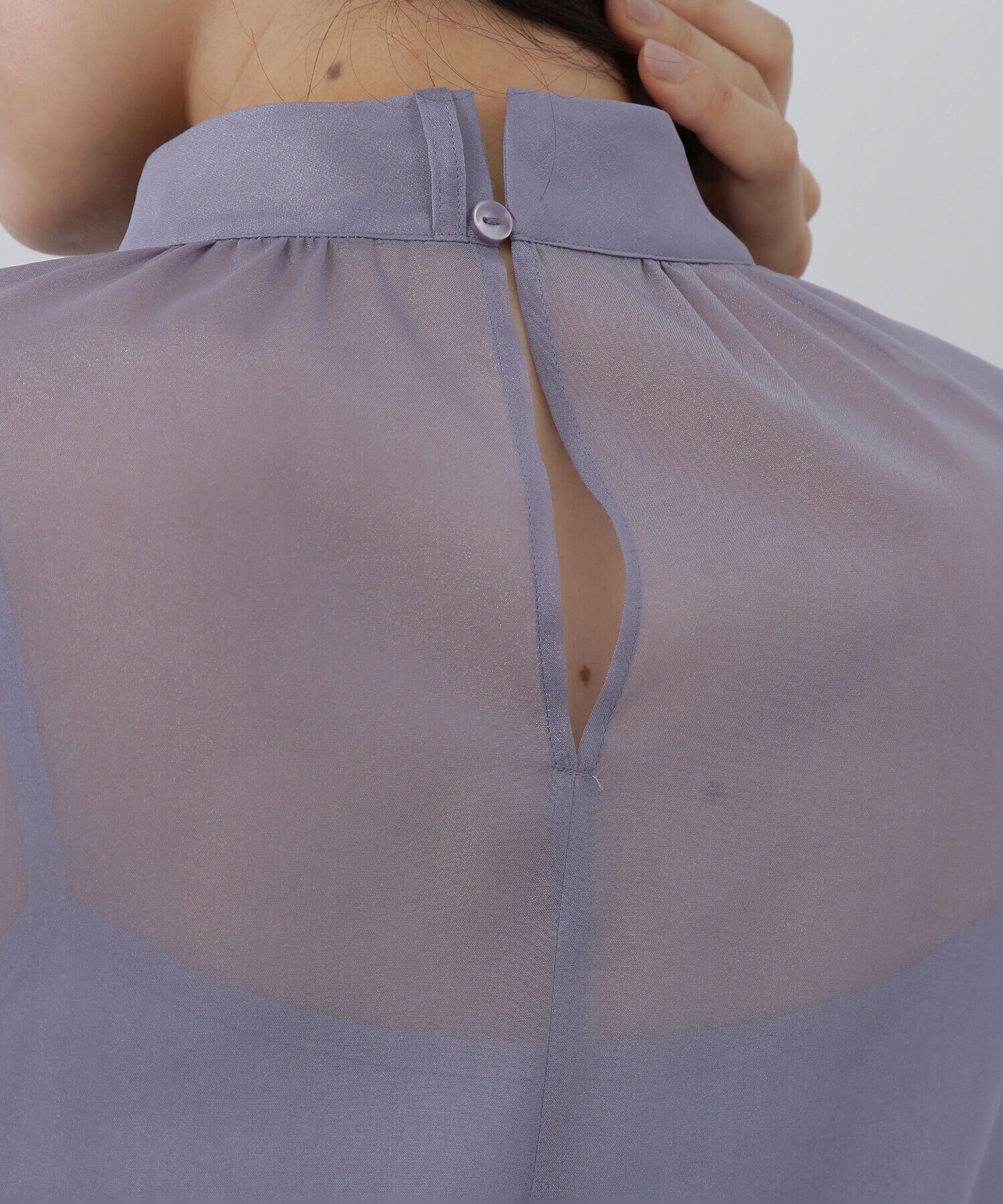  「ハイネックシアーボウタイブラウス」|シャツ・ブラウス|