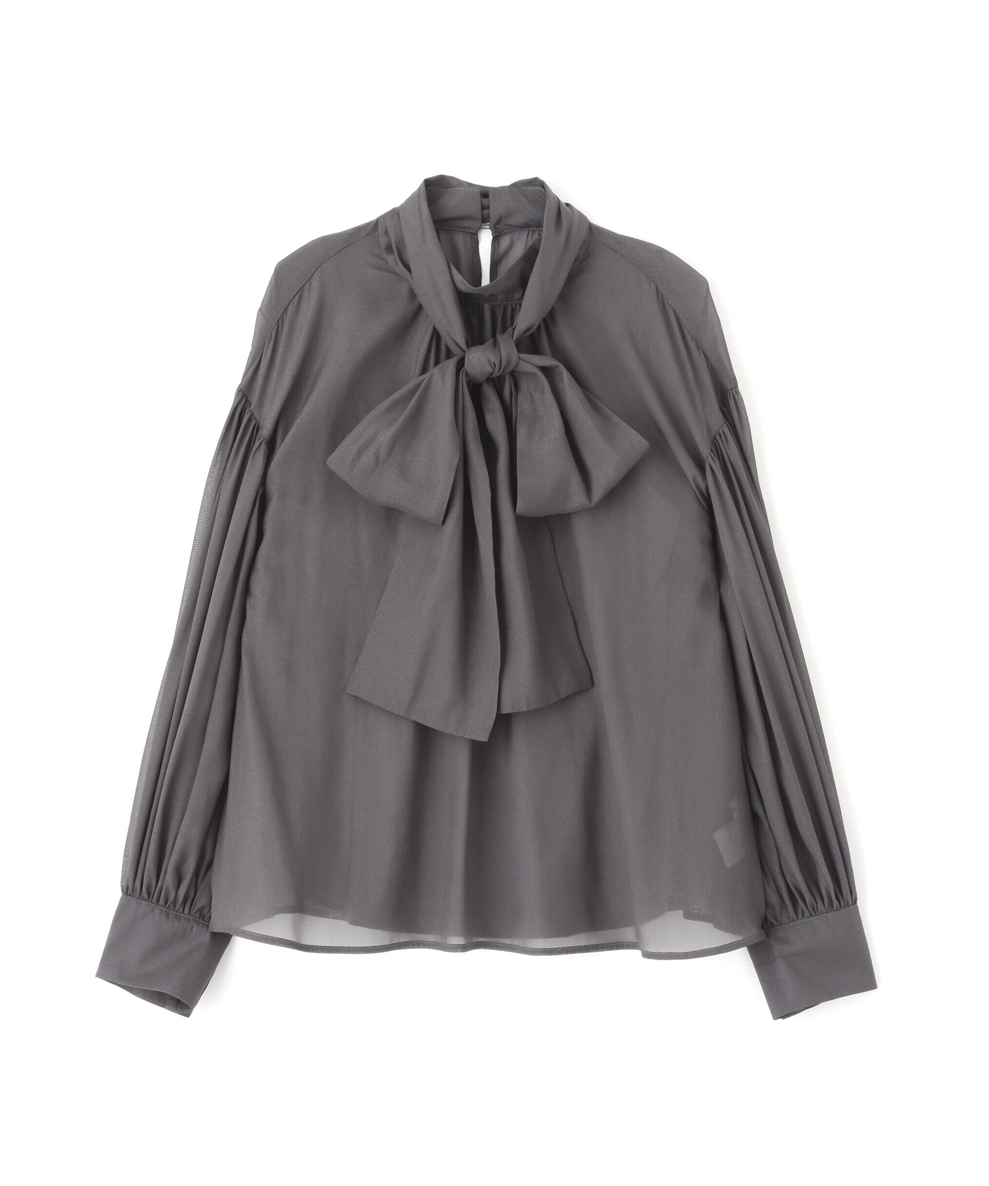  「ハイネックシアーボウタイブラウス」|シャツ・ブラウス|