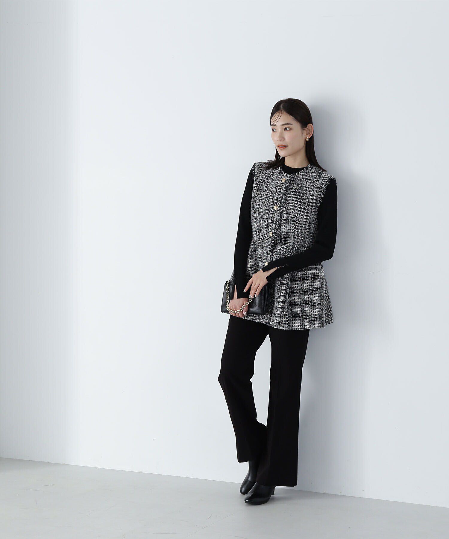  「ツイードジレシリーズ ペプラムツイードジレ　24AW」|ブルゾン・スタジャン|