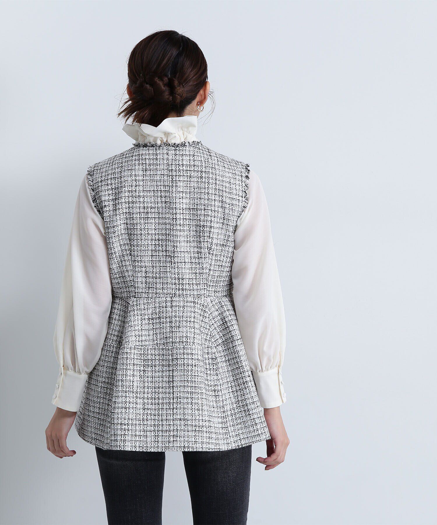  「ツイードジレシリーズ ペプラムツイードジレ　24AW」|ブルゾン・スタジャン|