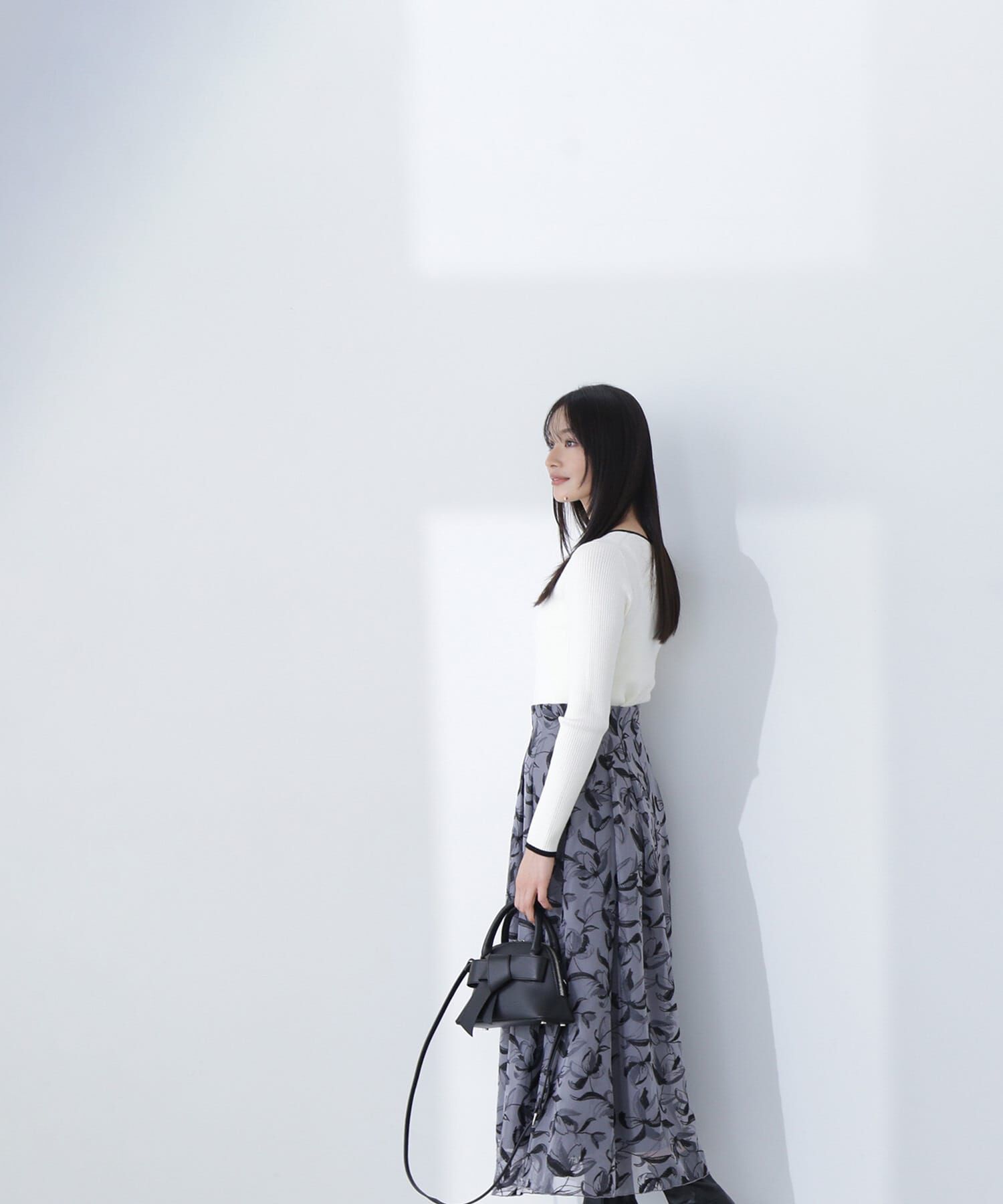  「チュール刺繍レーススカート」|スカート|