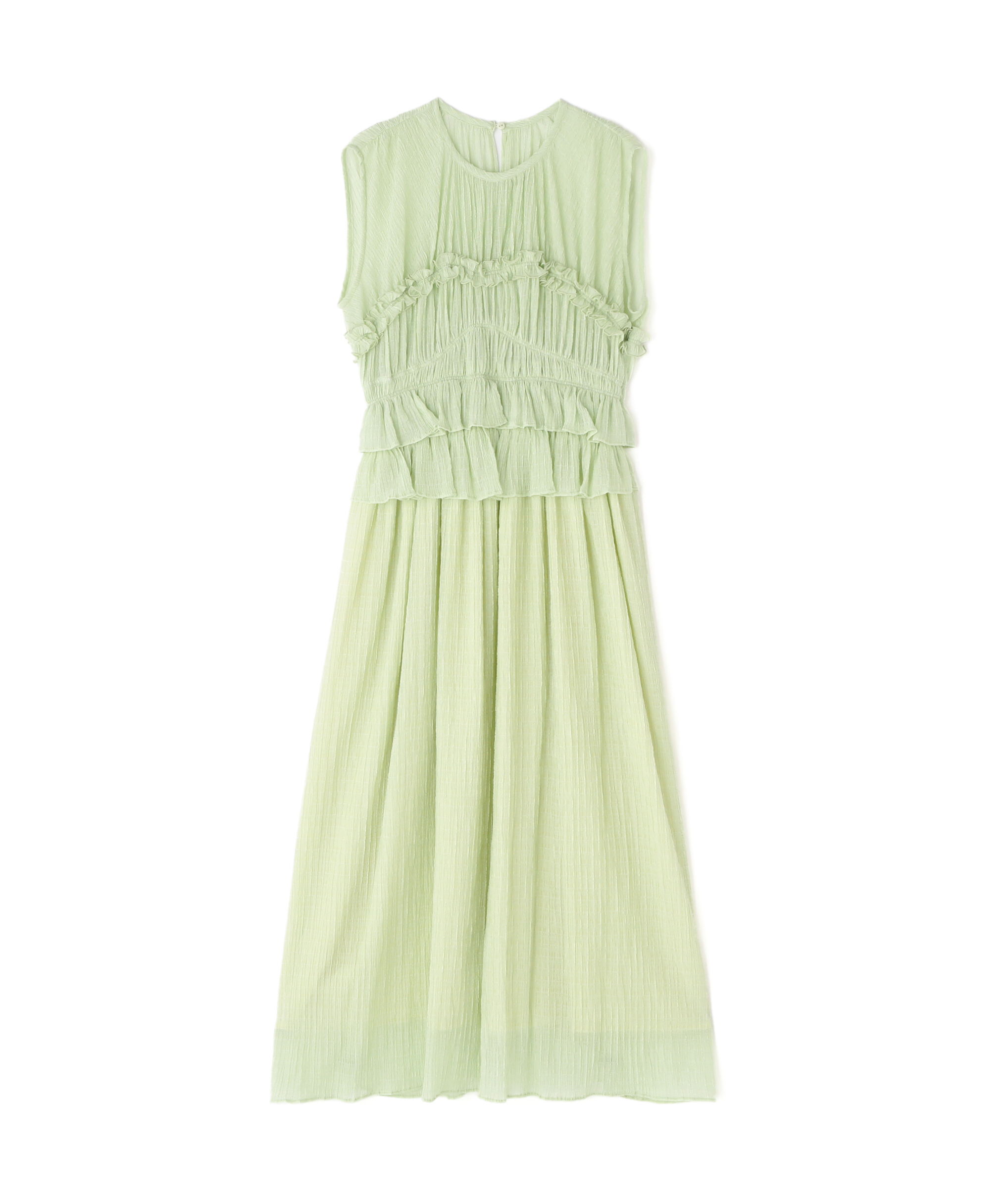  「シアーチェックシャーリングワンピース」|ワンピース|