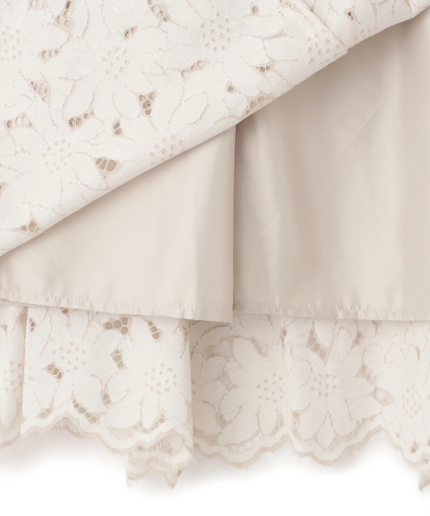  「バイカラーレースマーメイドスカート」|スカート|