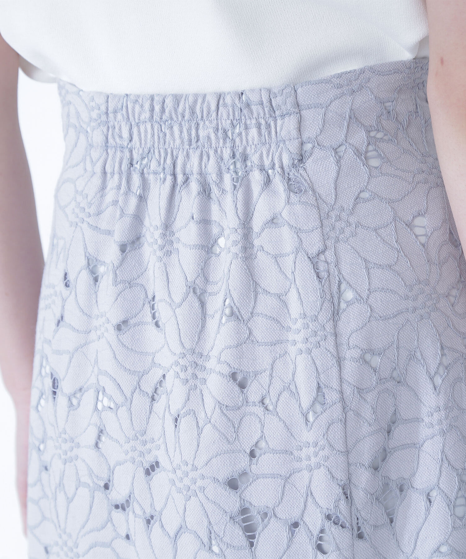  「バイカラーレースマーメイドスカート」|スカート|