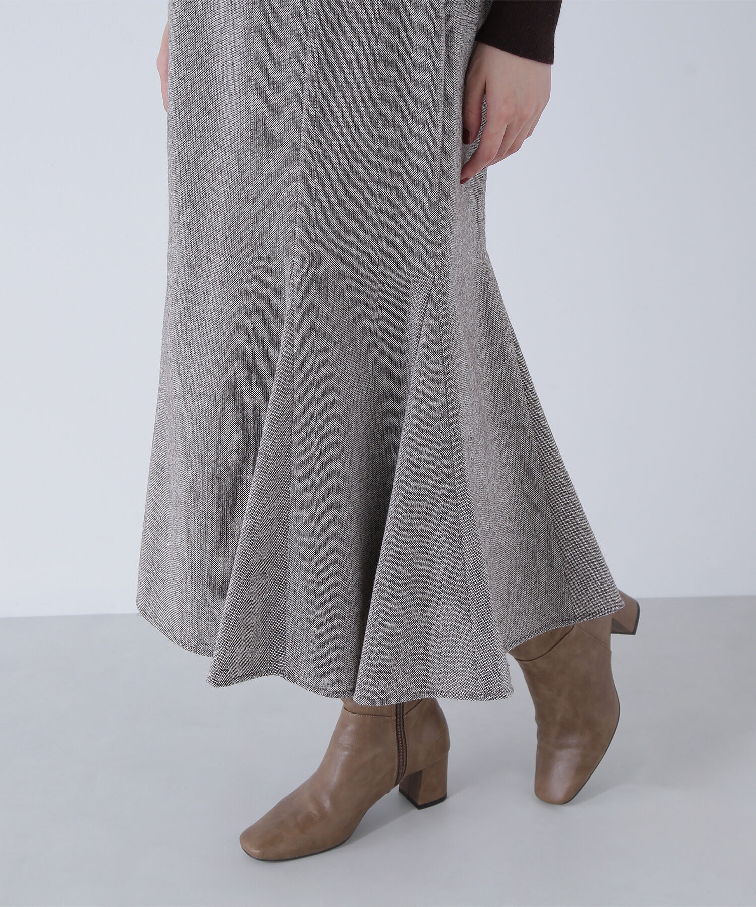  「ツイーディーベルテッドマーメイドスカート」|スカート|