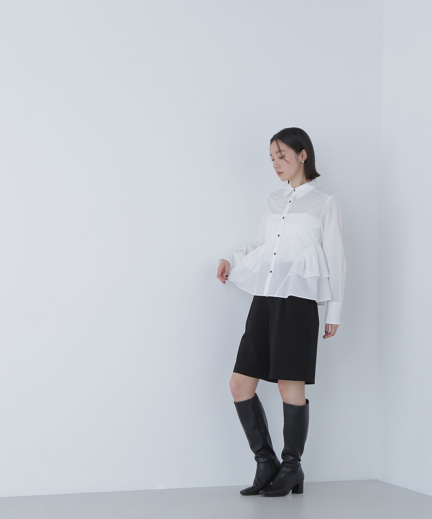  「サイドティアードシャツ」|シャツ・ブラウス|