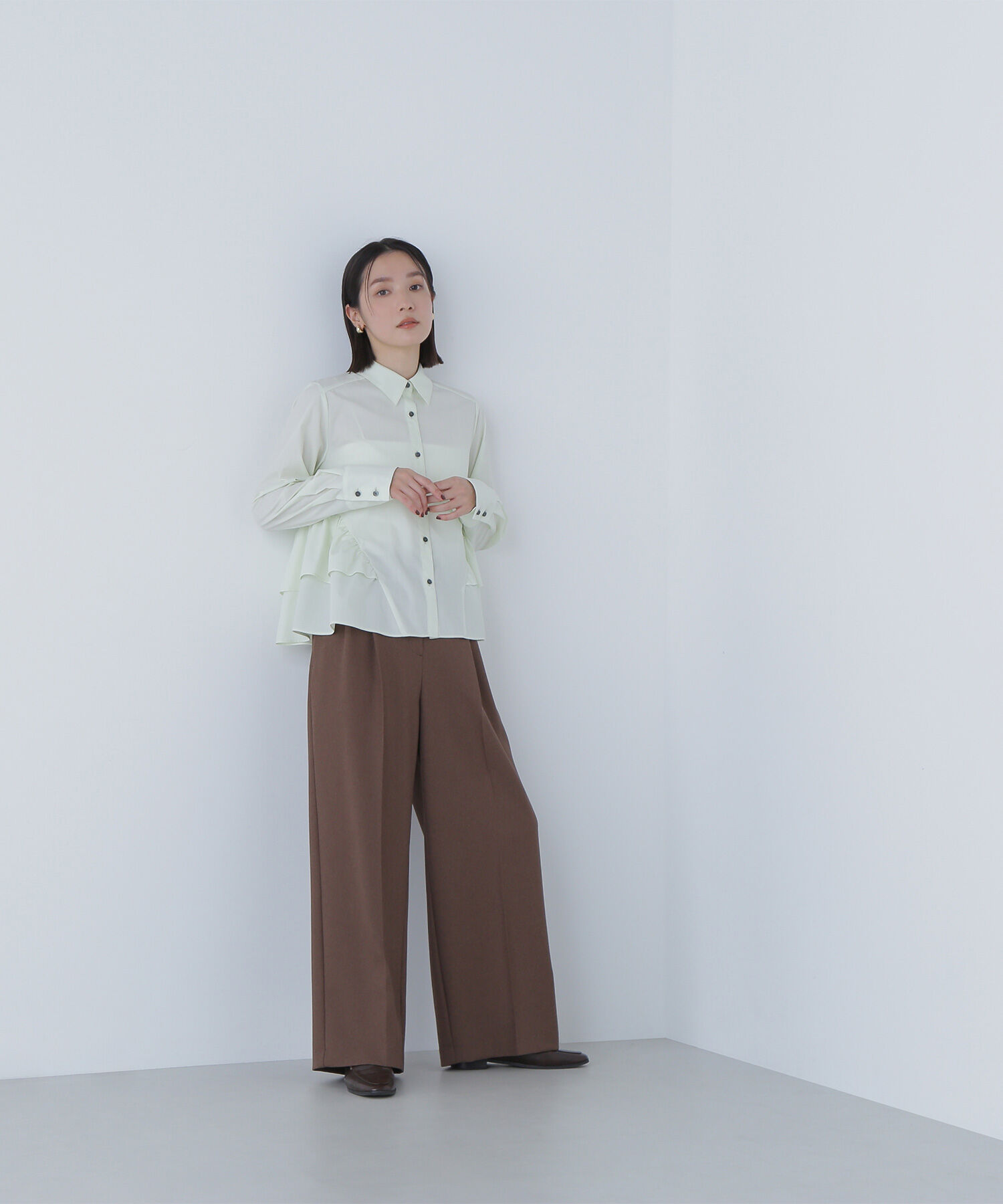  「サイドティアードシャツ」|シャツ・ブラウス|