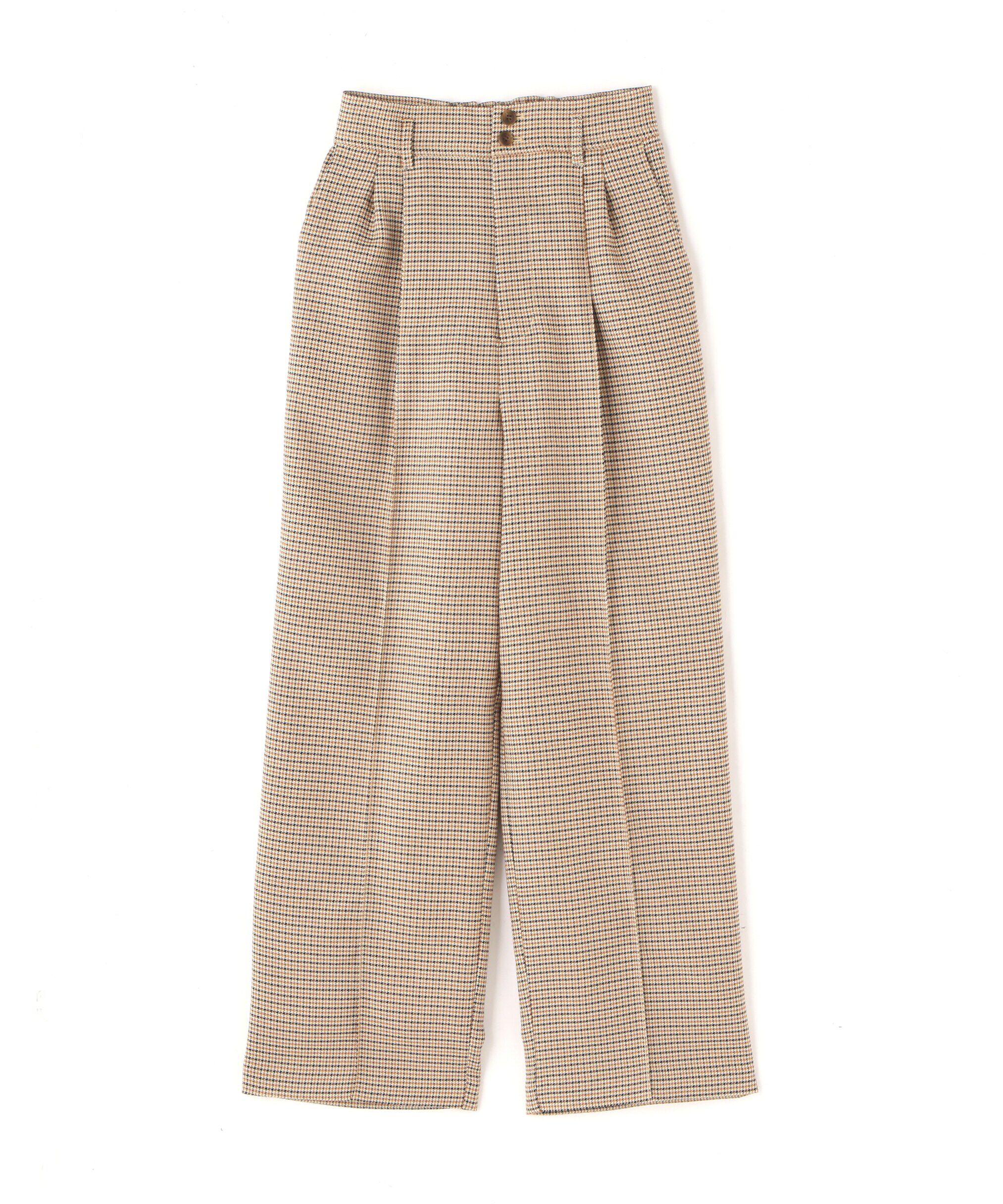  「[Sシリーズ対応商品]先染めチェックタックワイドパンツ」|その他|