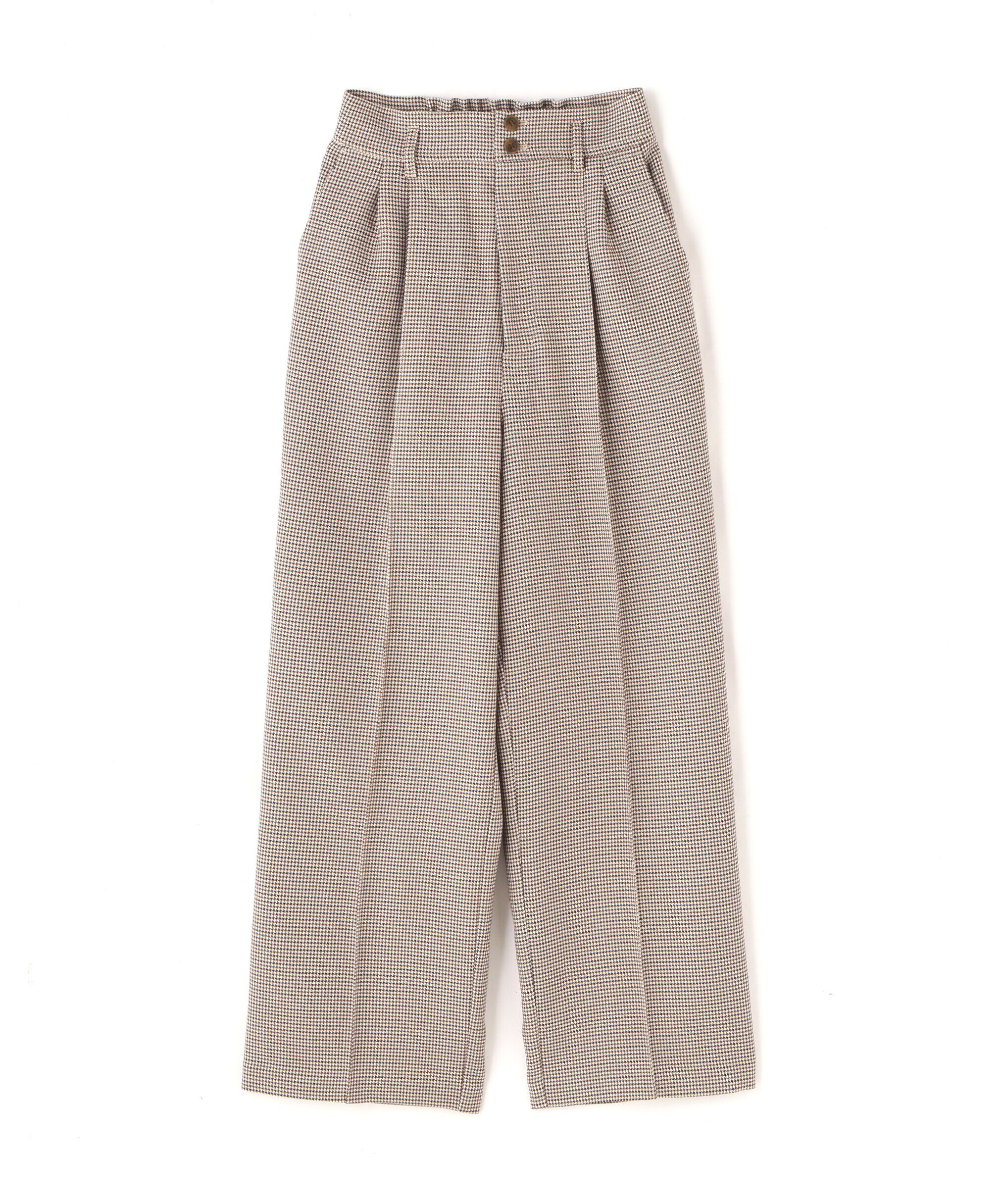  「[Sシリーズ対応商品]先染めチェックタックワイドパンツ」|その他|