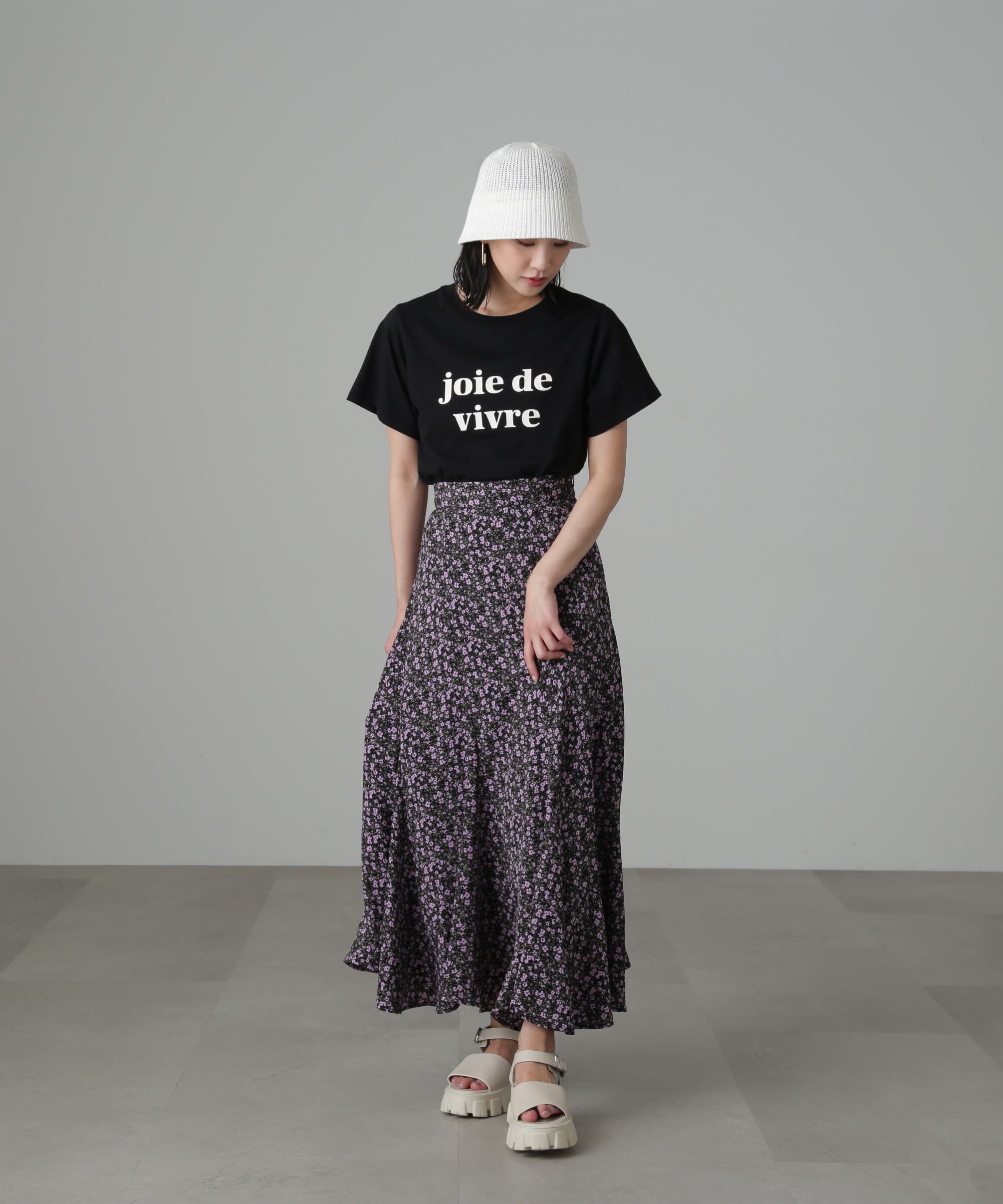  「フラワーエスカルゴマーメイドスカート」|スカート|