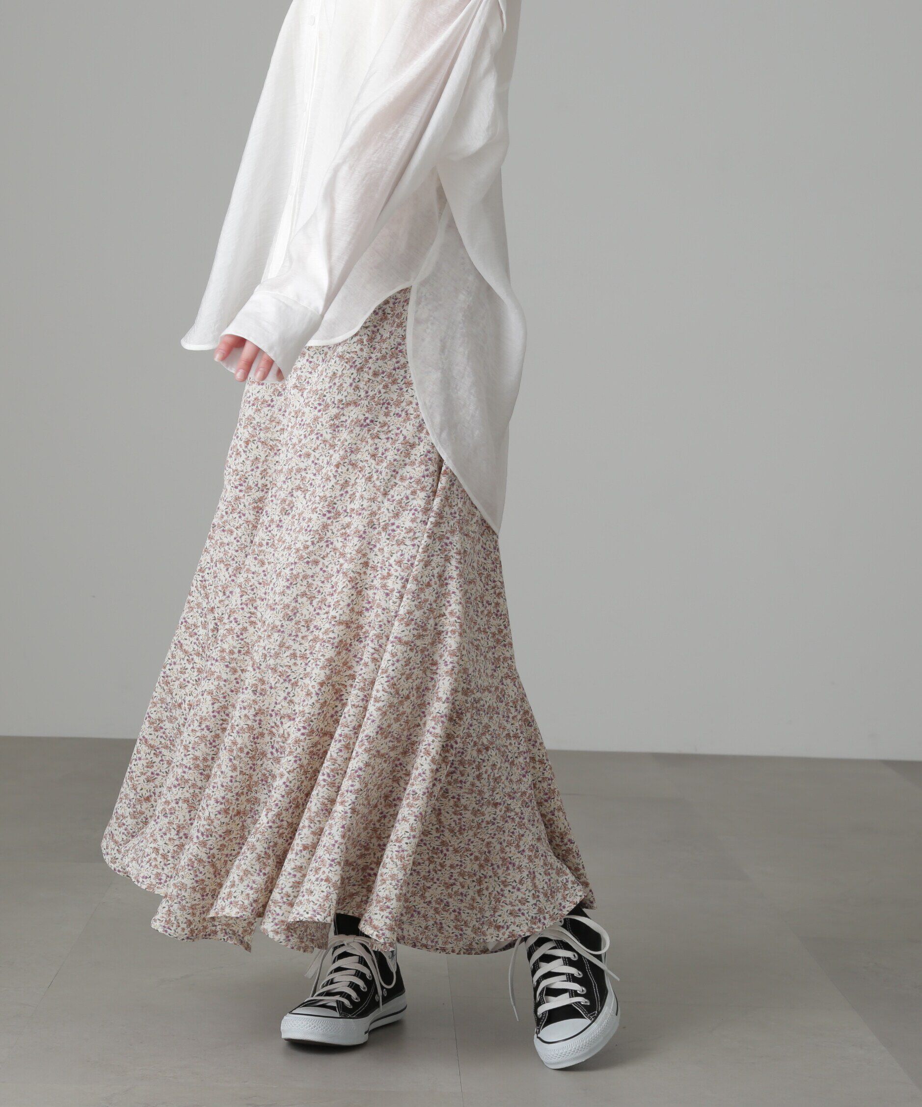  「フラワーエスカルゴマーメイドスカート」|スカート|