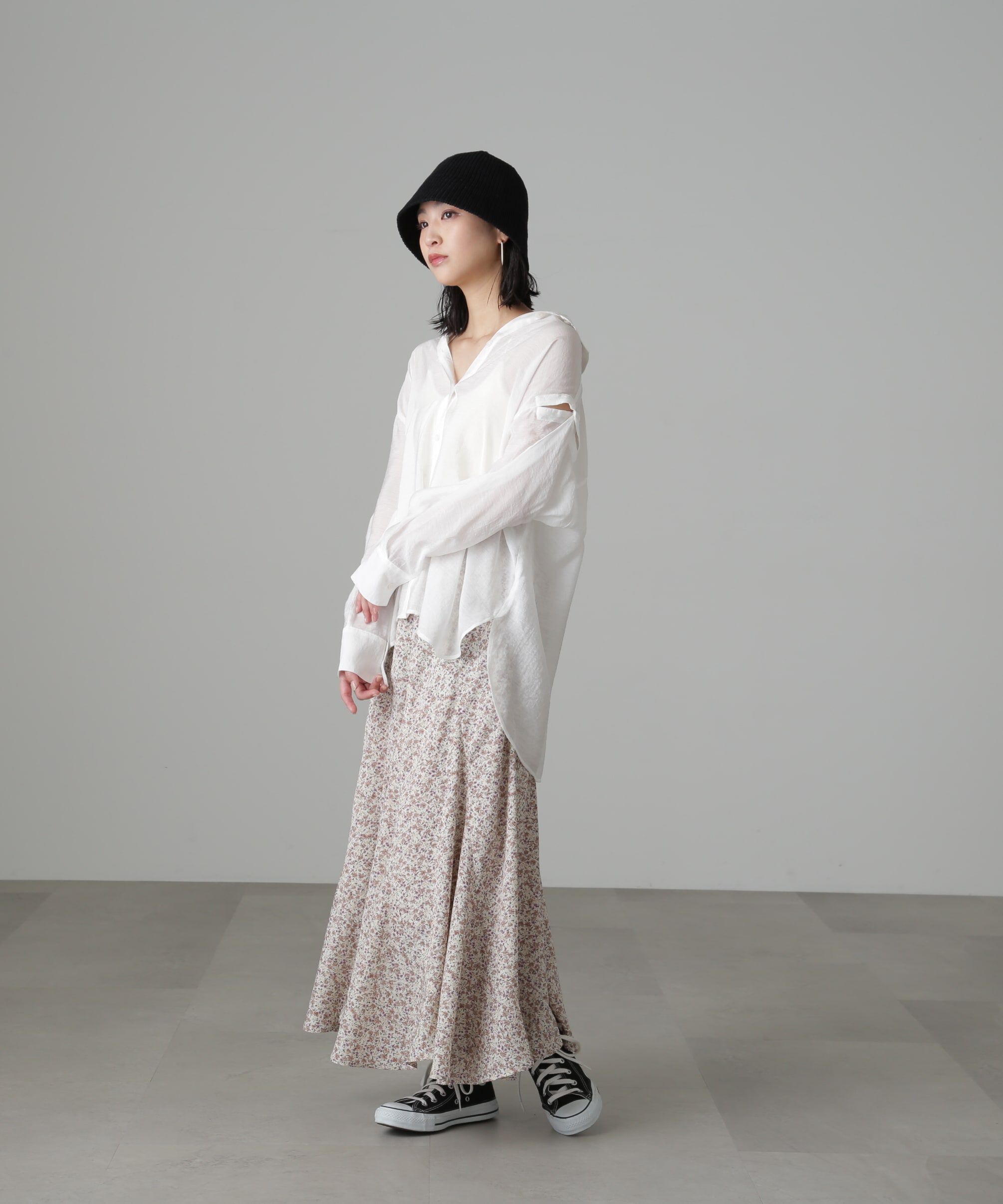  「フラワーエスカルゴマーメイドスカート」|スカート|