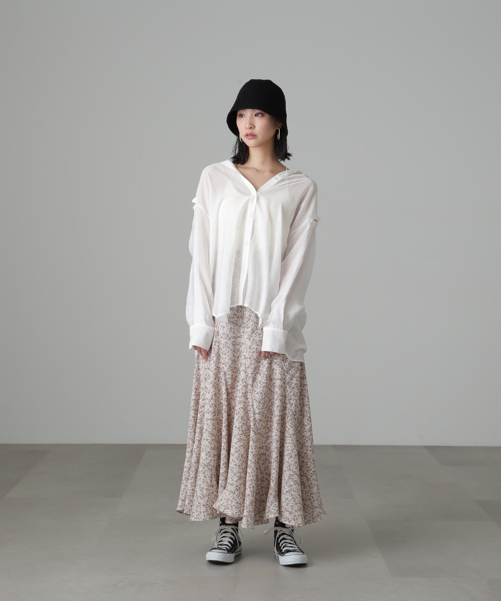  「フラワーエスカルゴマーメイドスカート」|スカート|