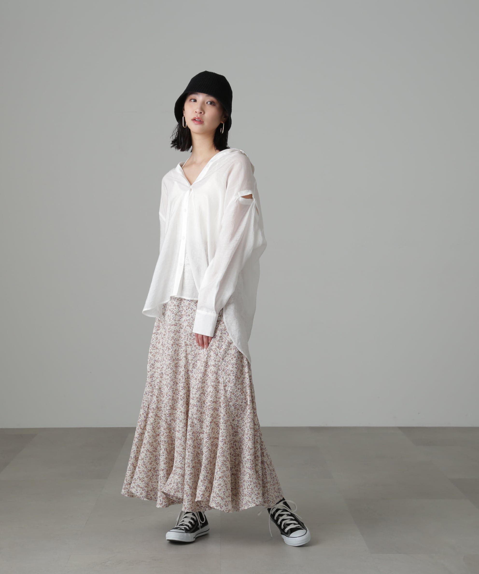  「フラワーエスカルゴマーメイドスカート」|スカート|