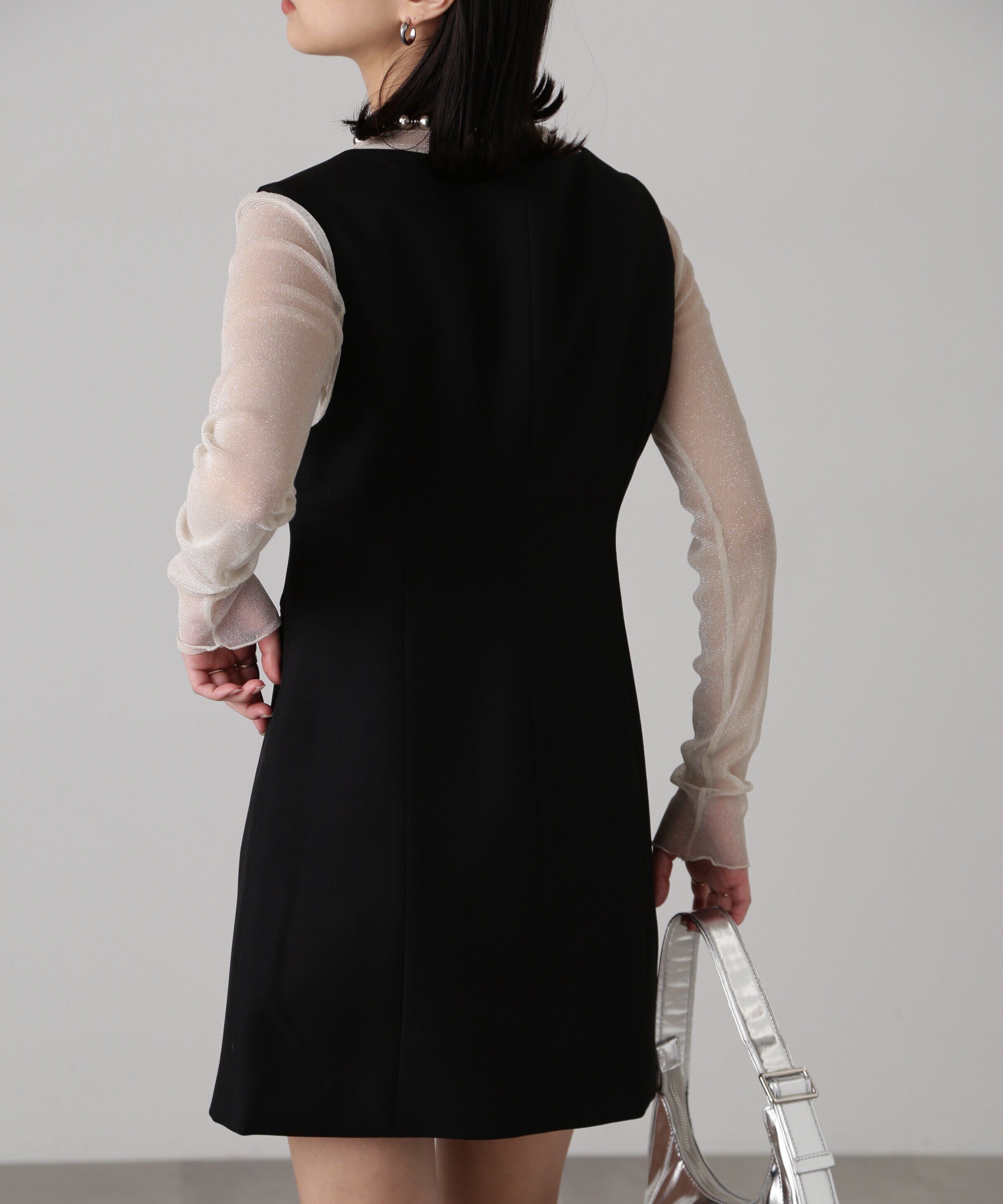  「ジップ使いミニジャンスカ」|ワンピース|