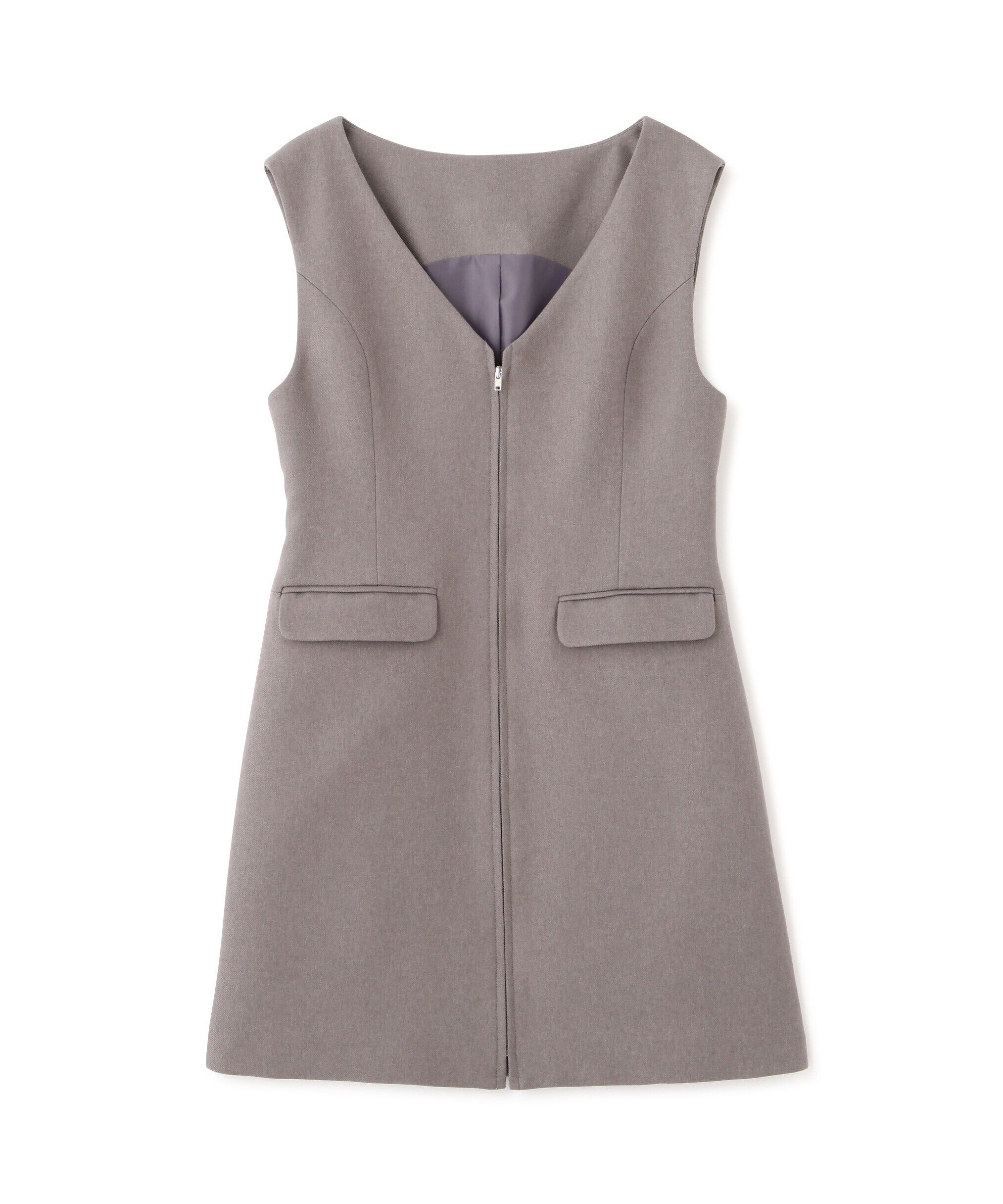  「ジップ使いミニジャンスカ」|ワンピース|