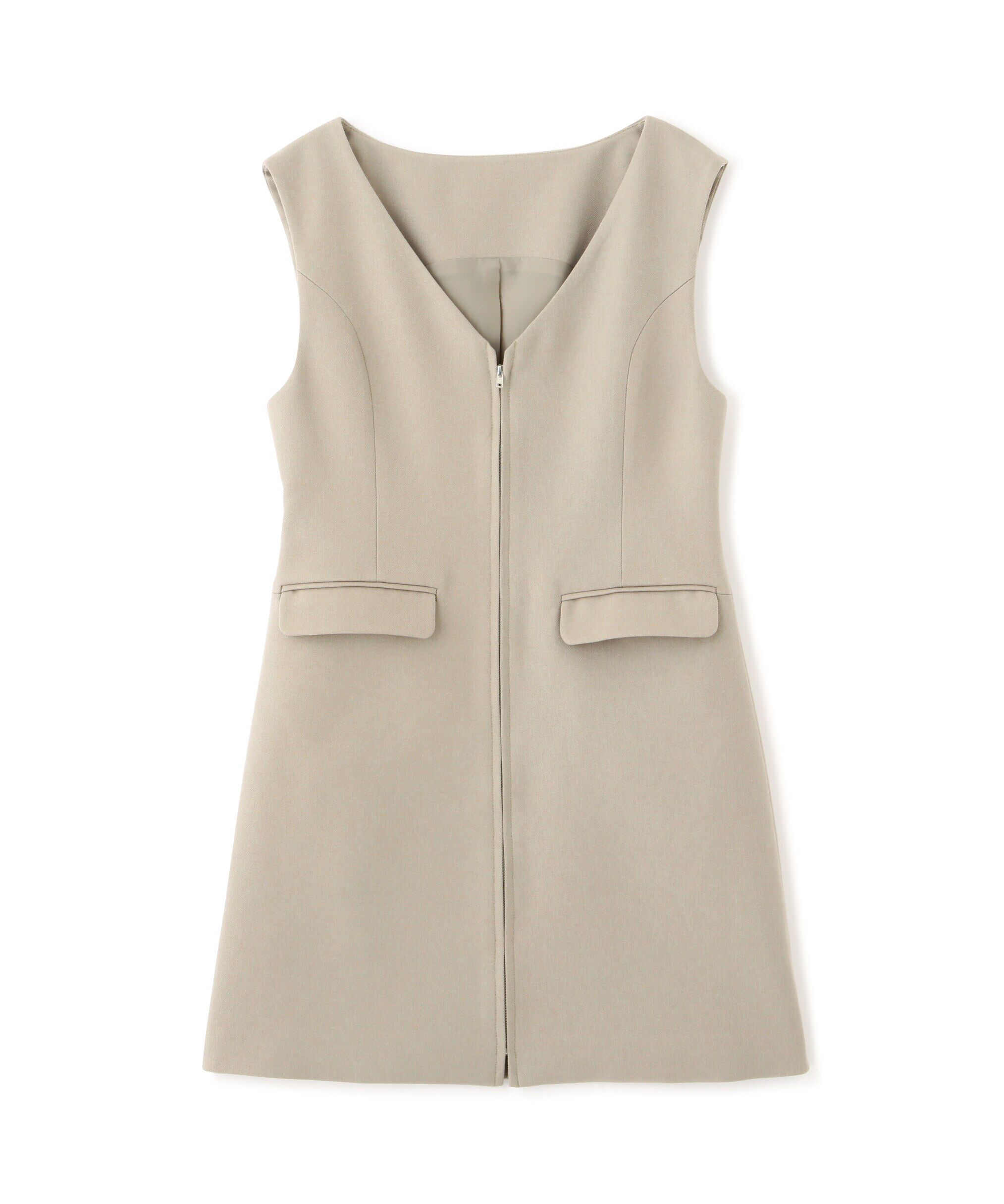  「ジップ使いミニジャンスカ」|ワンピース|