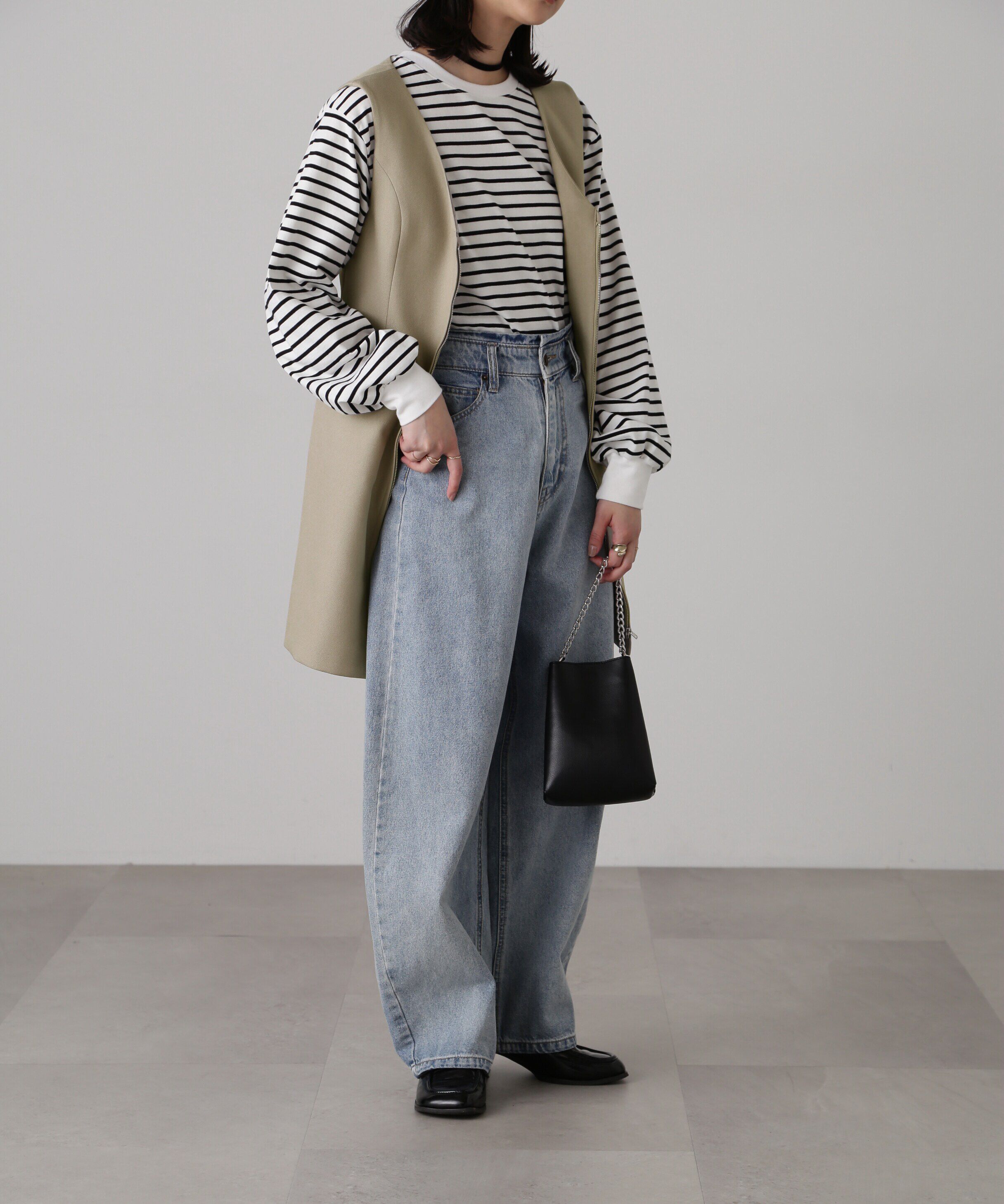  「ジップ使いミニジャンスカ」|ワンピース|