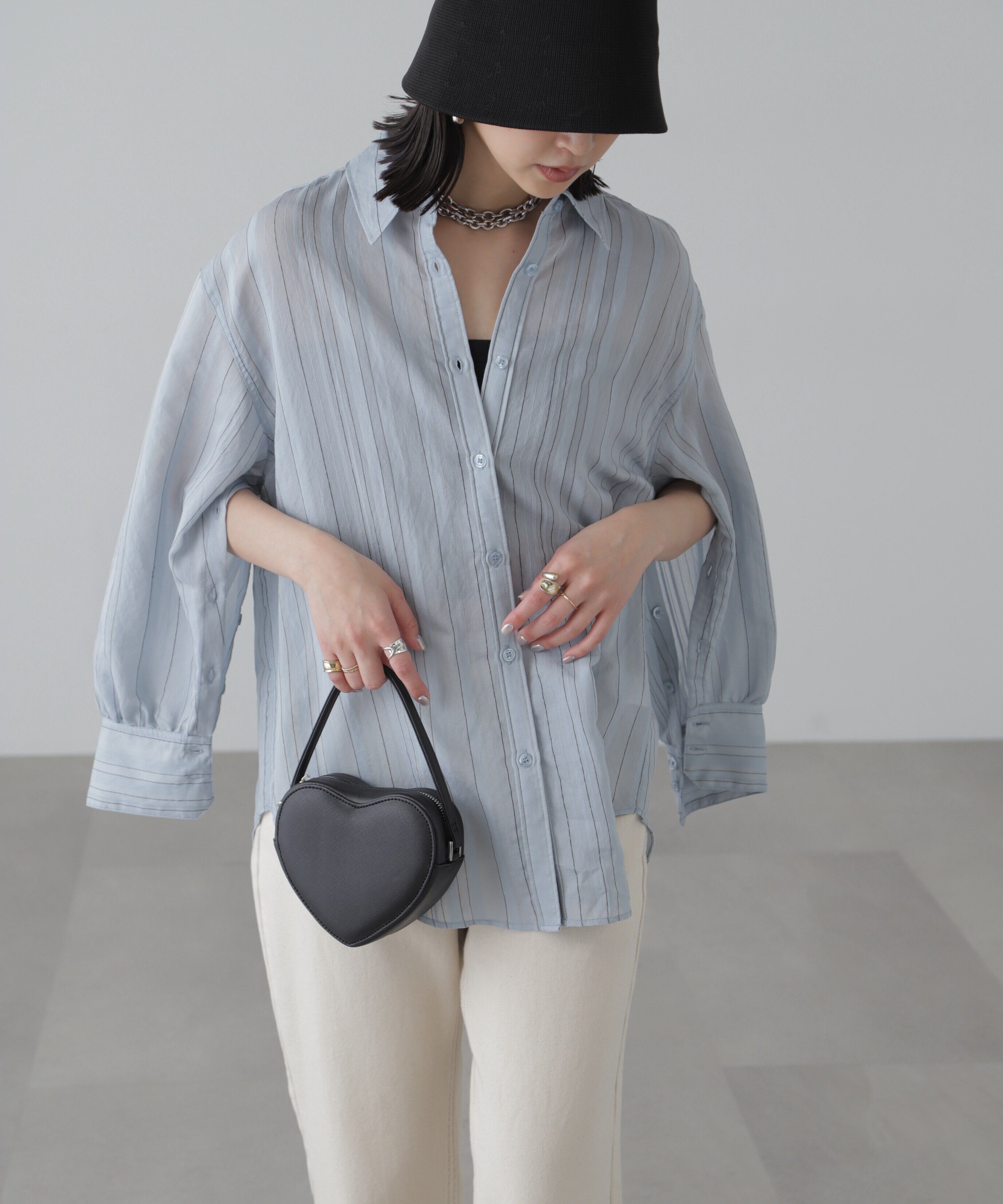  「袖スリットルーズシャツ」|シャツ・ブラウス|