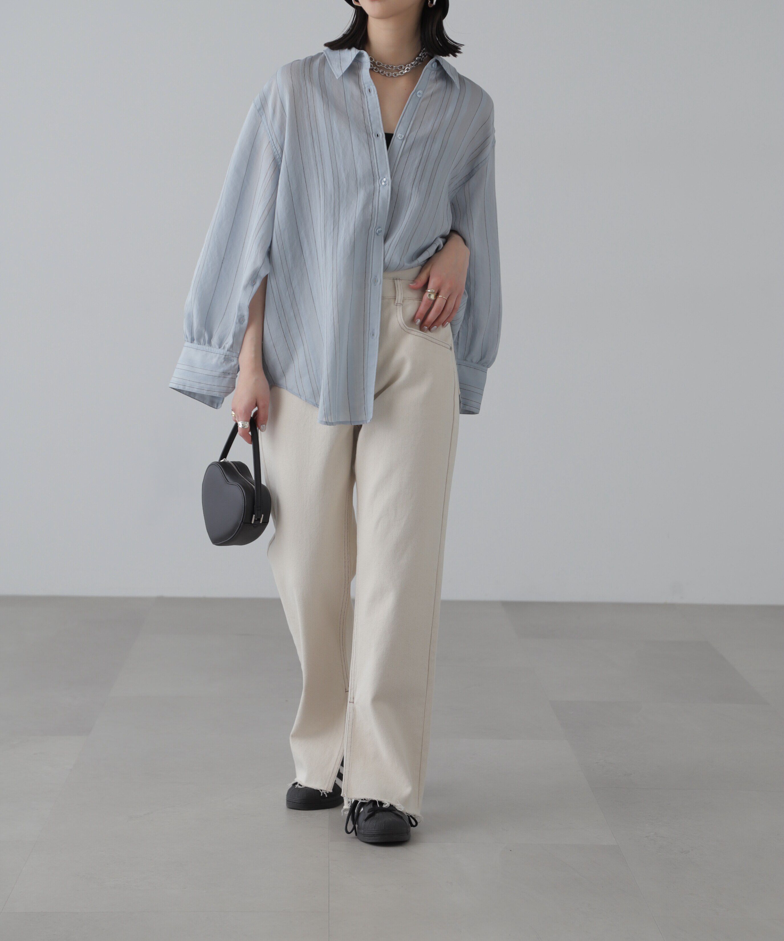  「袖スリットルーズシャツ」|シャツ・ブラウス|