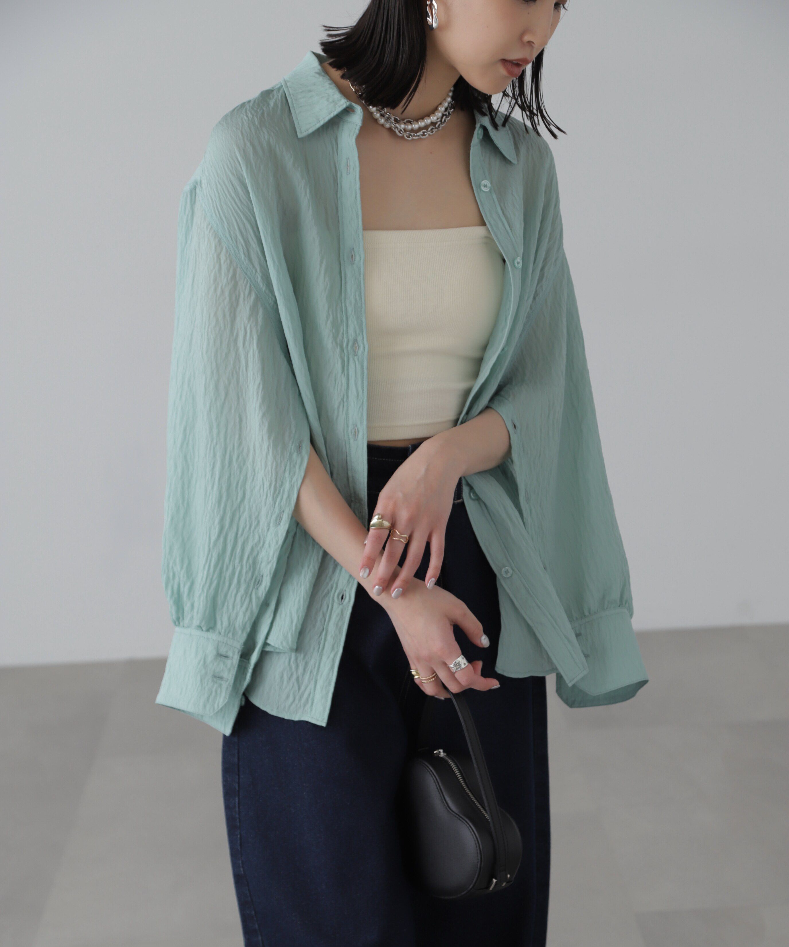  「袖スリットルーズシャツ」|シャツ・ブラウス|