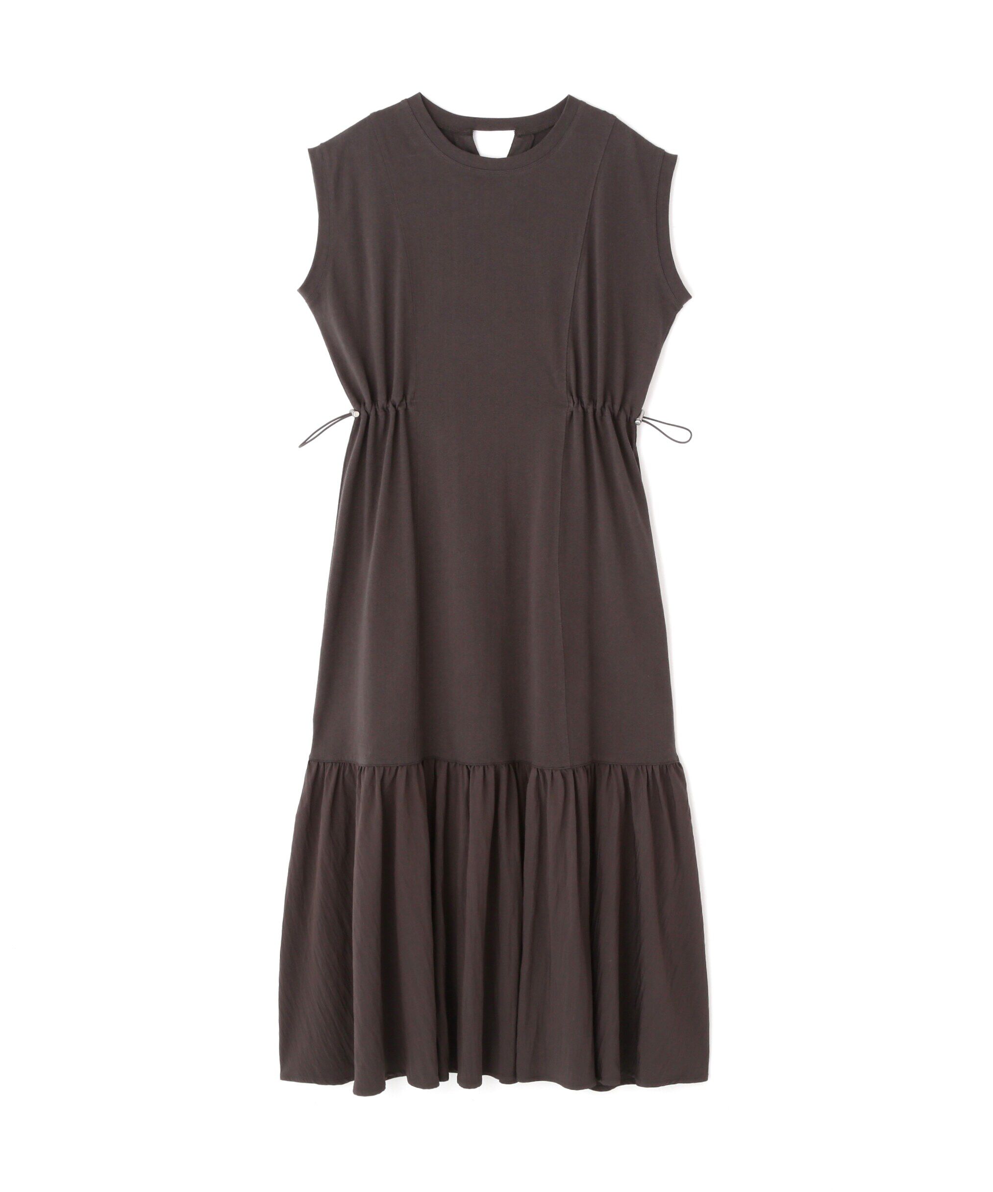  「布帛ドッキングフレンチスリーブカットワンピース」|ワンピース|