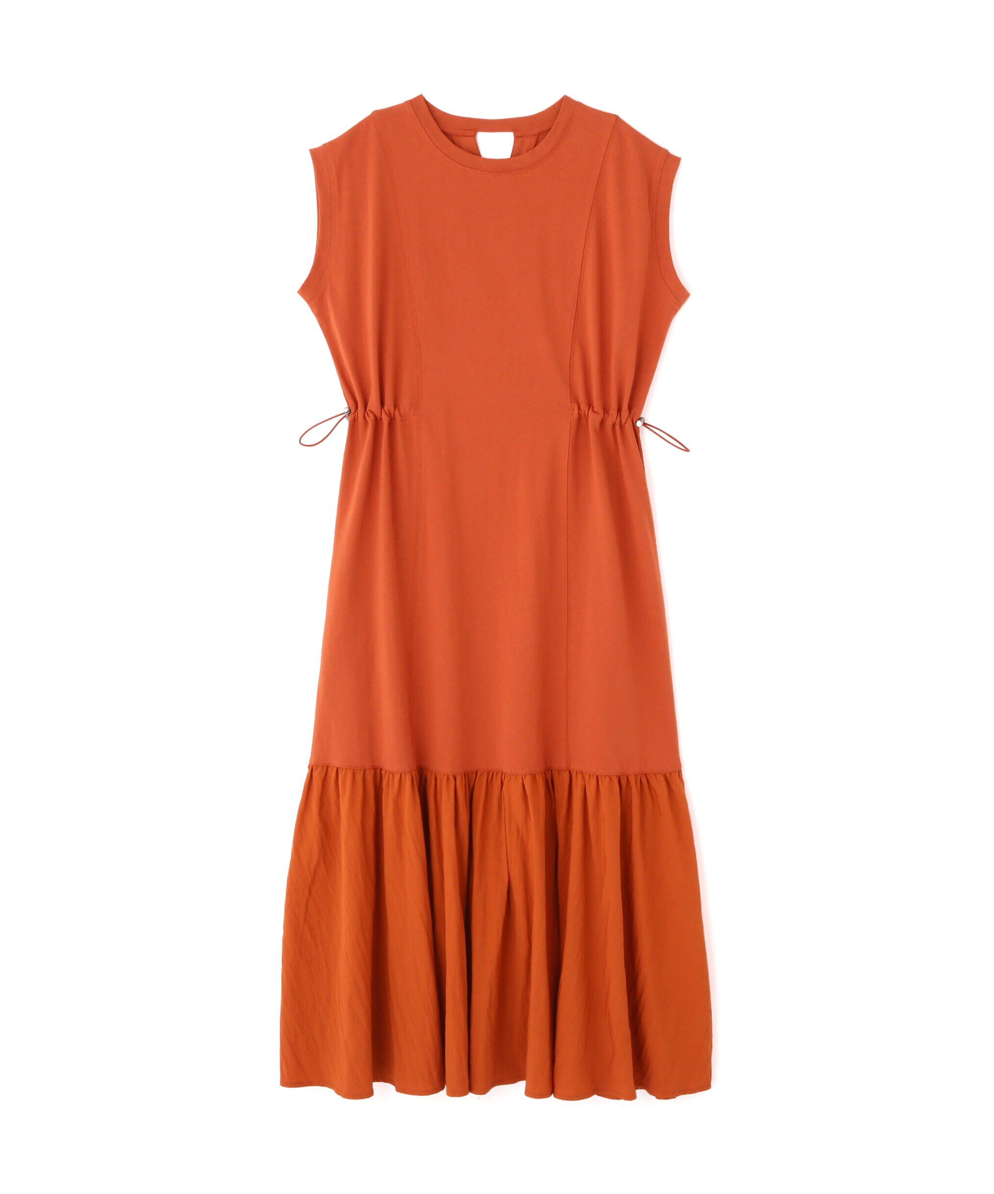  「布帛ドッキングフレンチスリーブカットワンピース」|ワンピース|