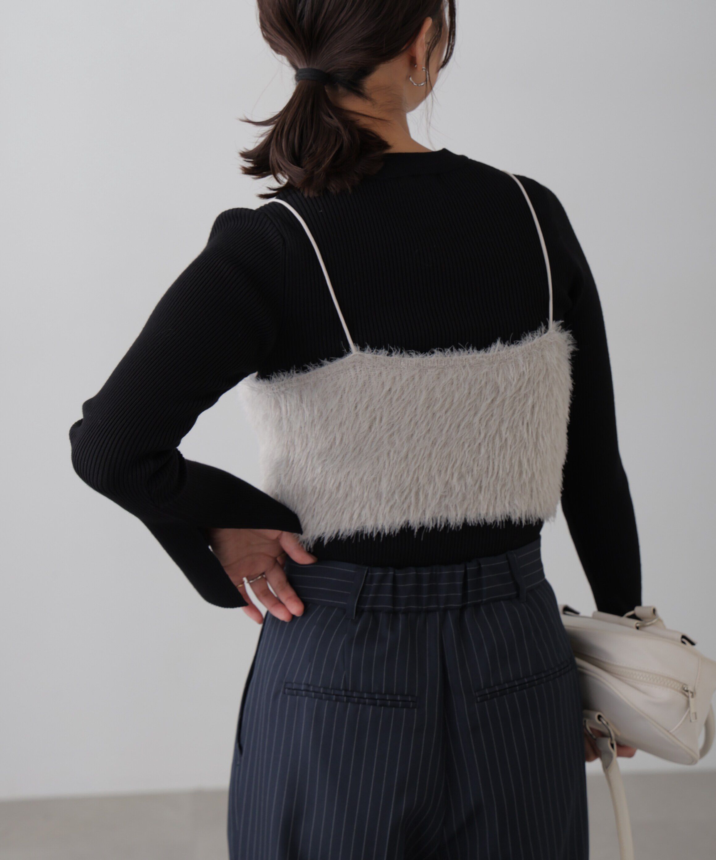  「シャギーキャミソールビスチェ」|ニット・セーター|