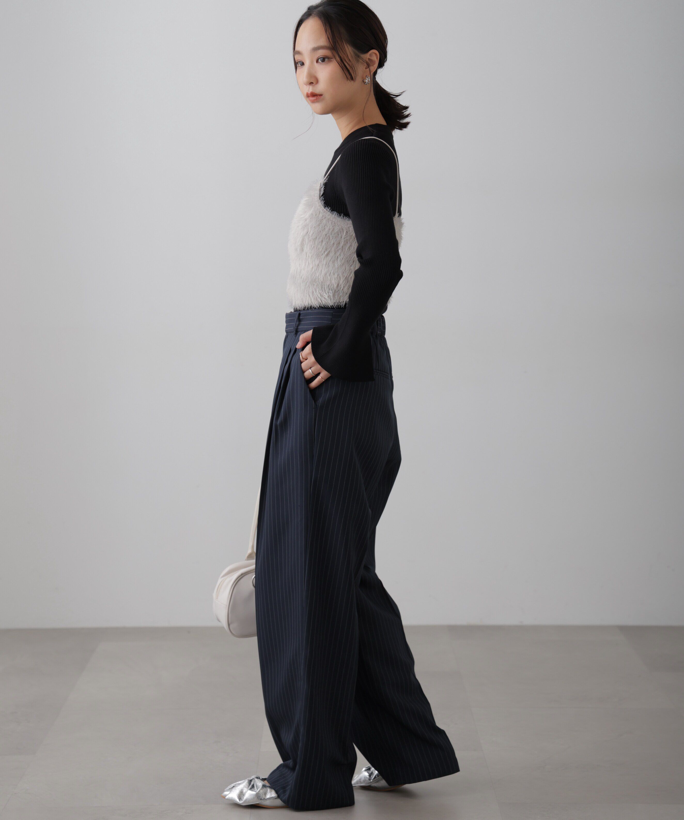  「シャギーキャミソールビスチェ」|ニット・セーター|