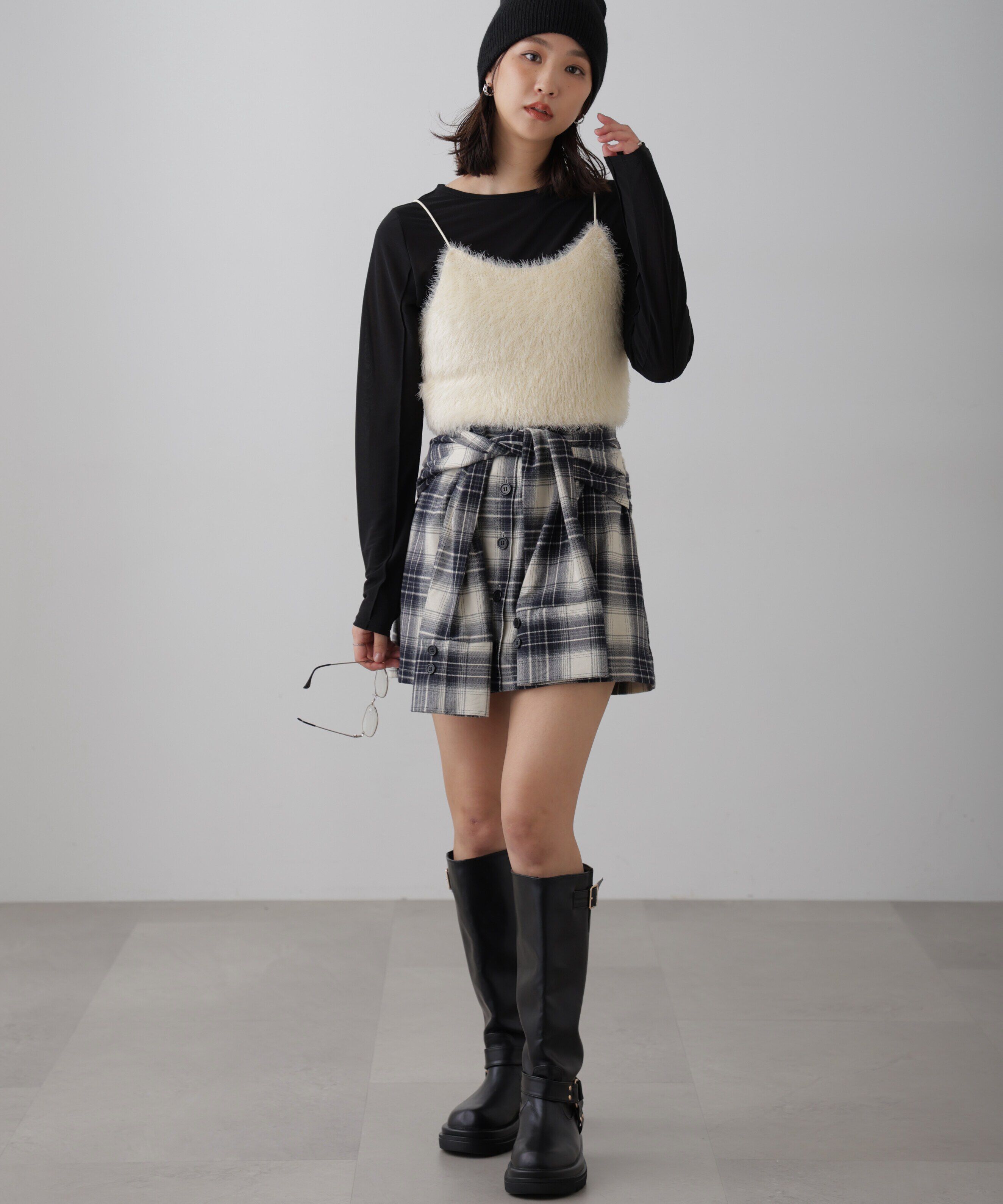  「シャギーキャミソールビスチェ」|ニット・セーター|