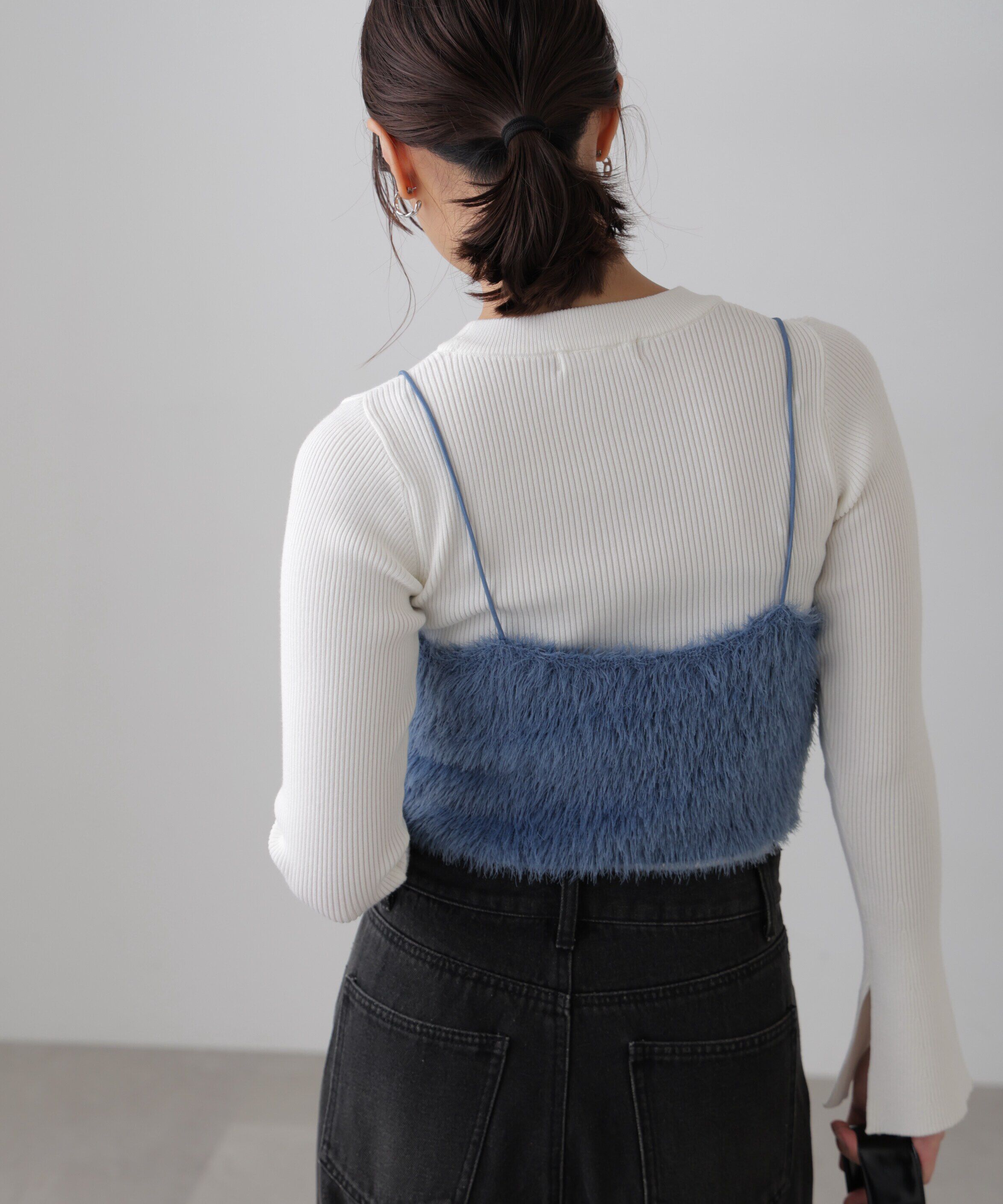  「シャギーキャミソールビスチェ」|ニット・セーター|