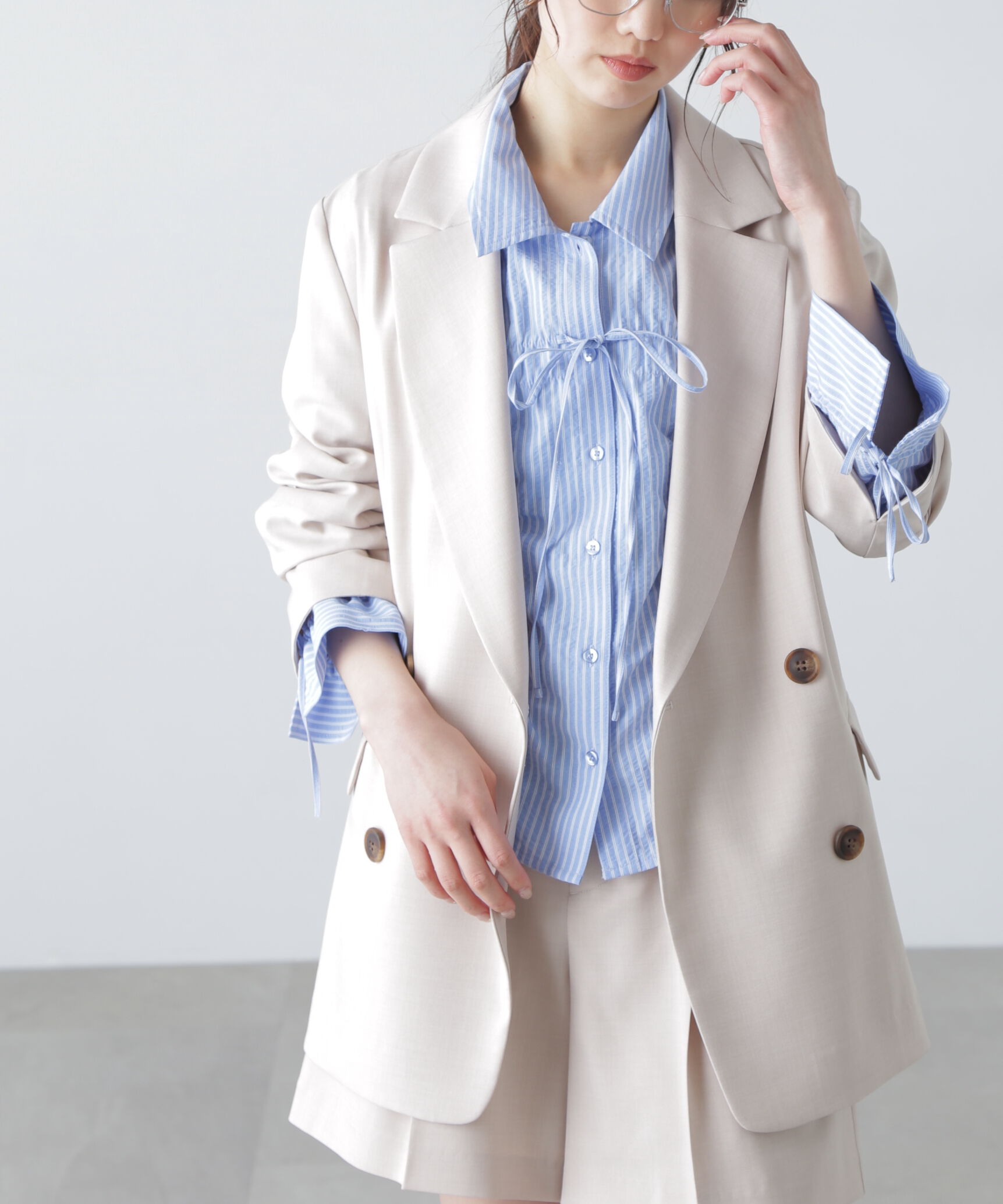  「梳毛調合繊ダブルブレストジャケット」|その他|