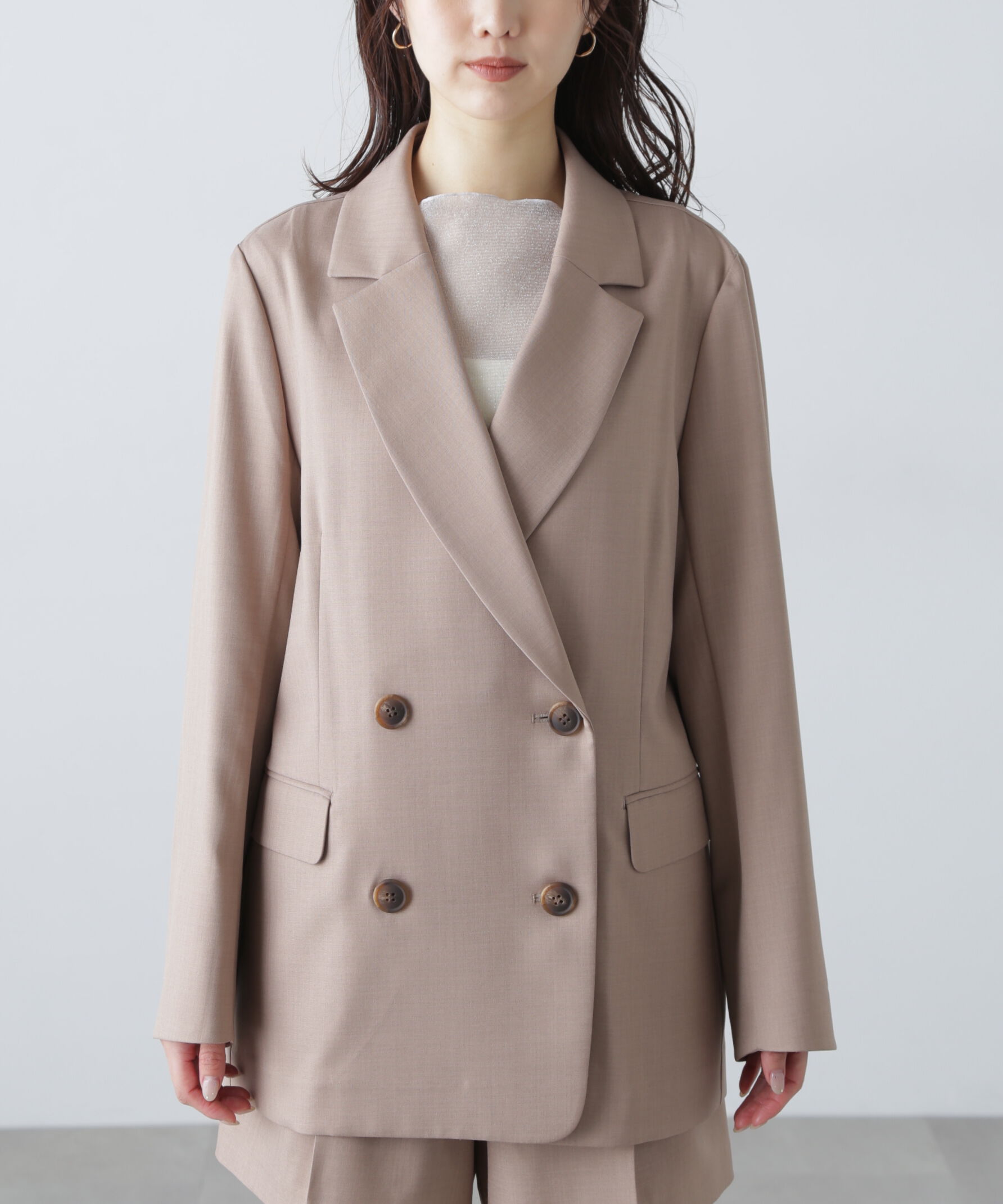  「梳毛調合繊ダブルブレストジャケット」|その他|