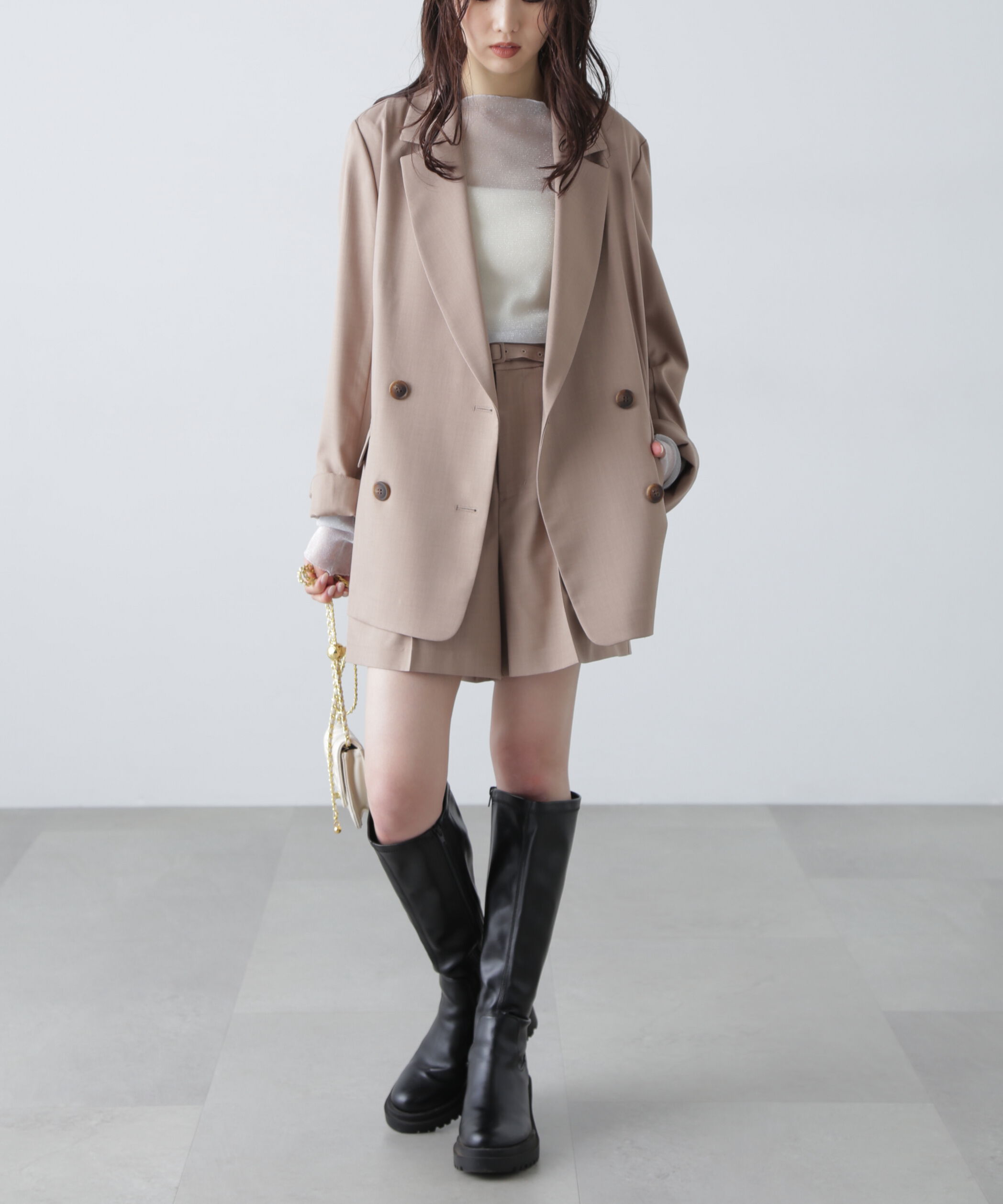  「梳毛調合繊ダブルブレストジャケット」|その他|