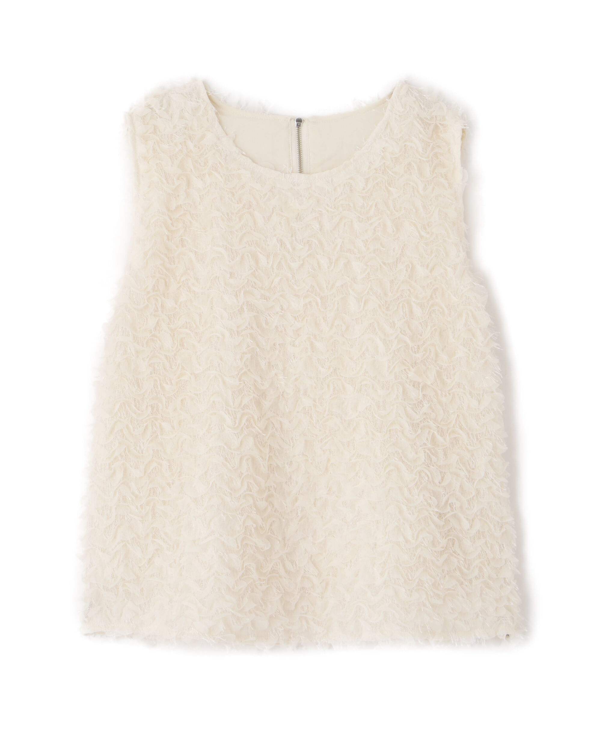  「シャギーフリルノースリーブブラウス」|シャツ・ブラウス|