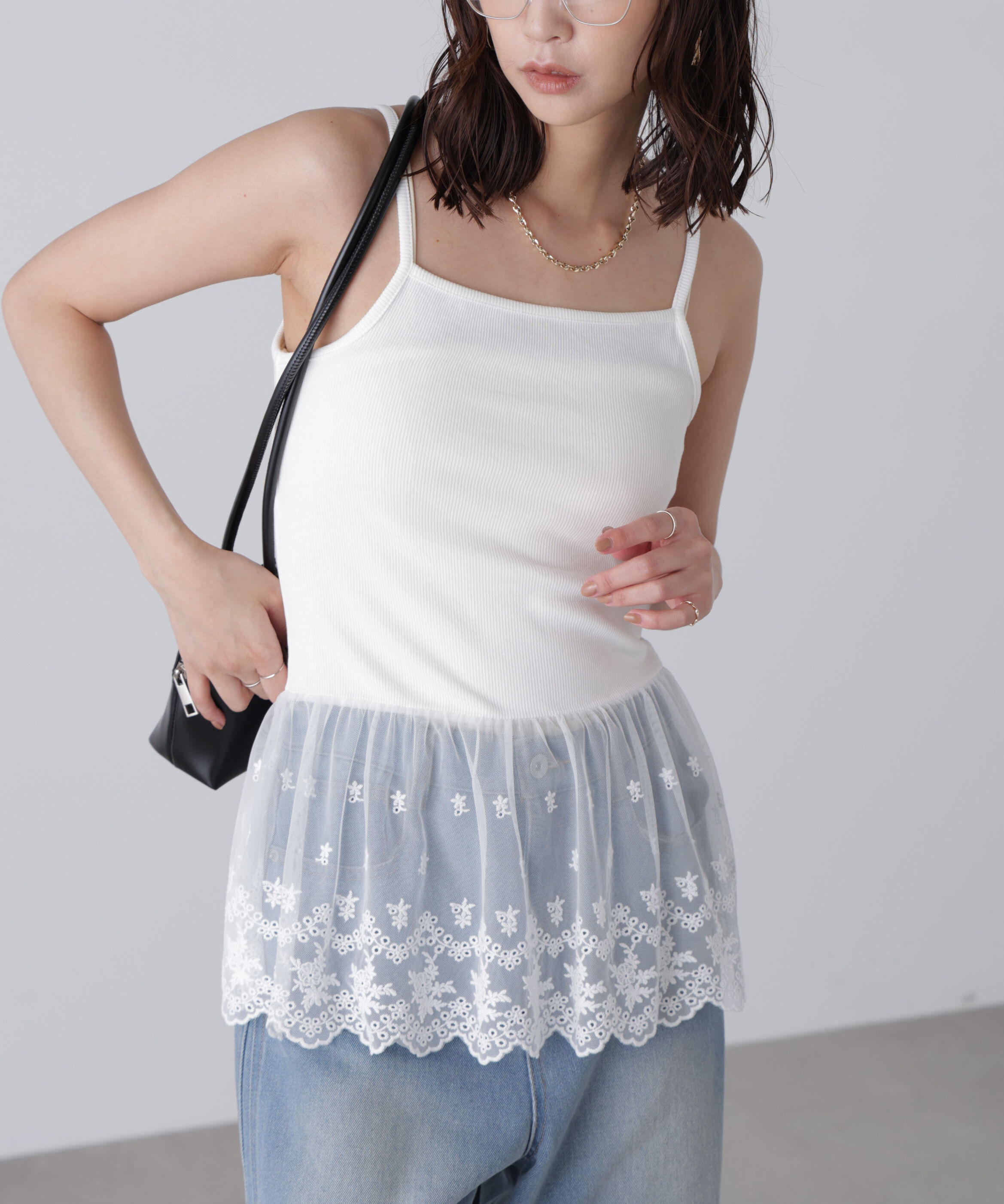 「レースドッキングタンクトップ」|ワンピース|