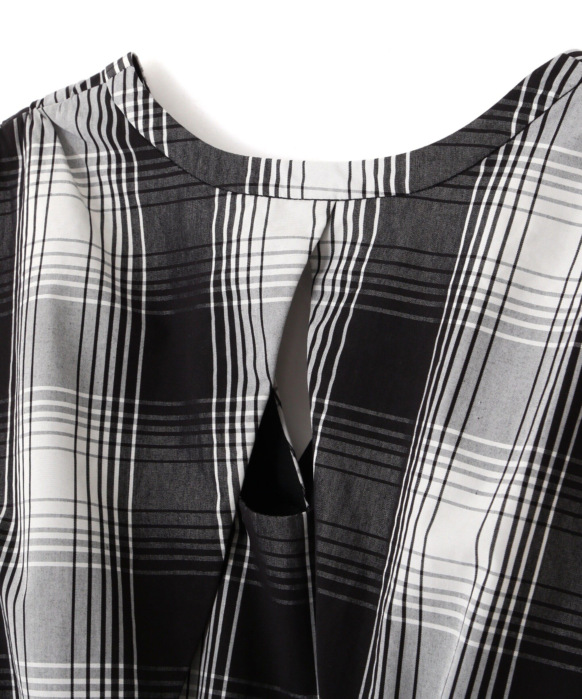  「◆モノトーンBIGチェックワンピース」|ワンピース|