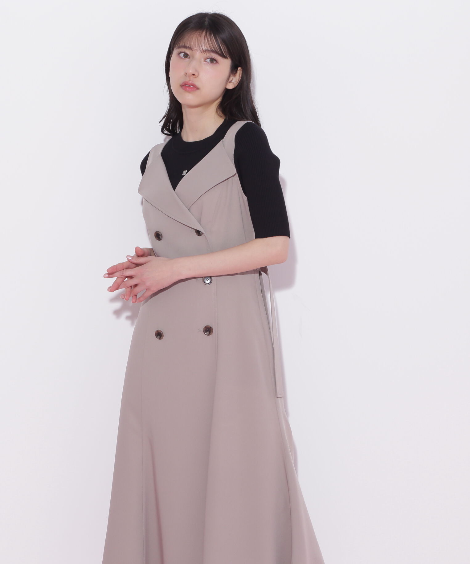  「トレンチディティールジャンスカ」|ワンピース|