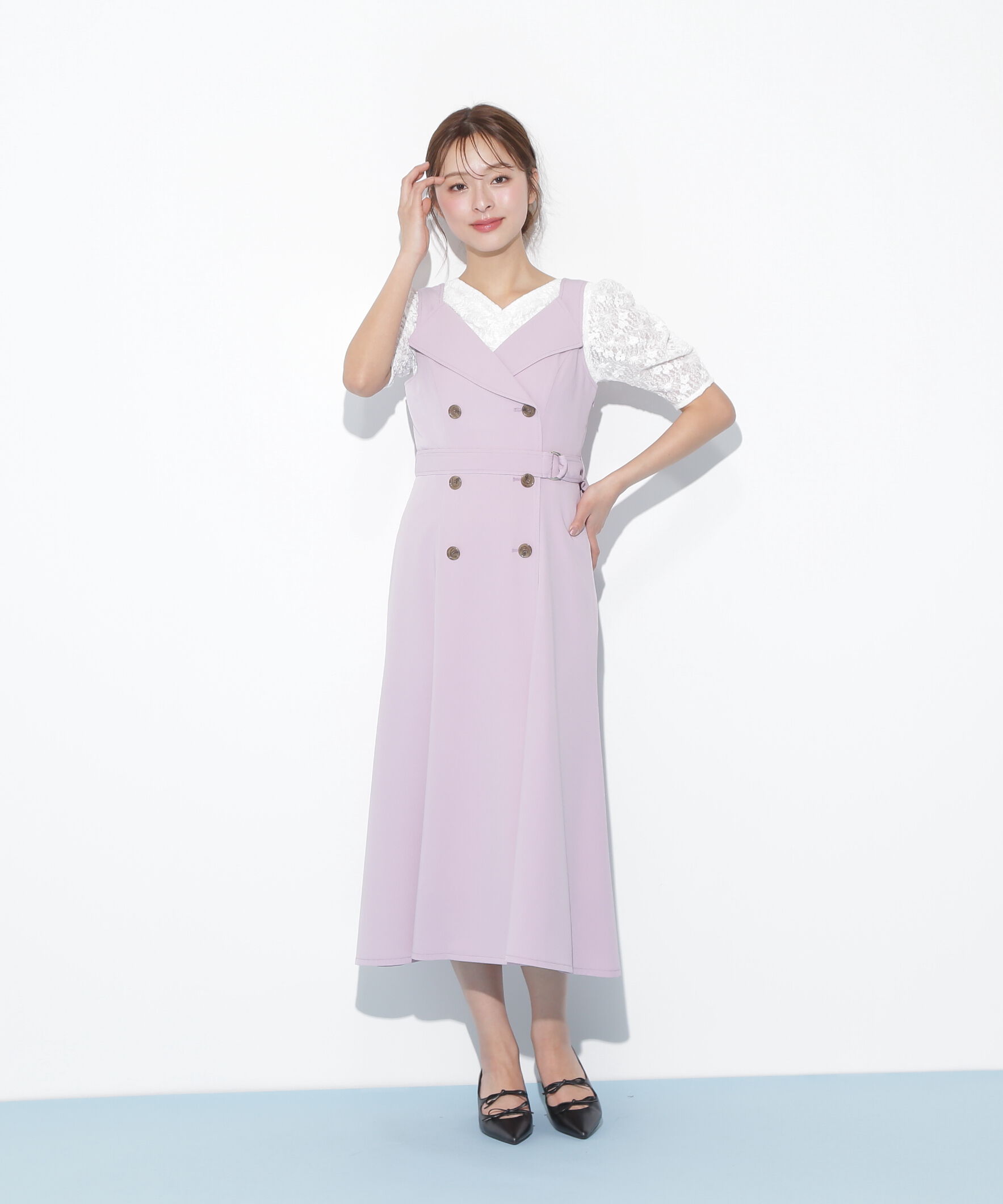  「トレンチディティールジャンスカ」|ワンピース|