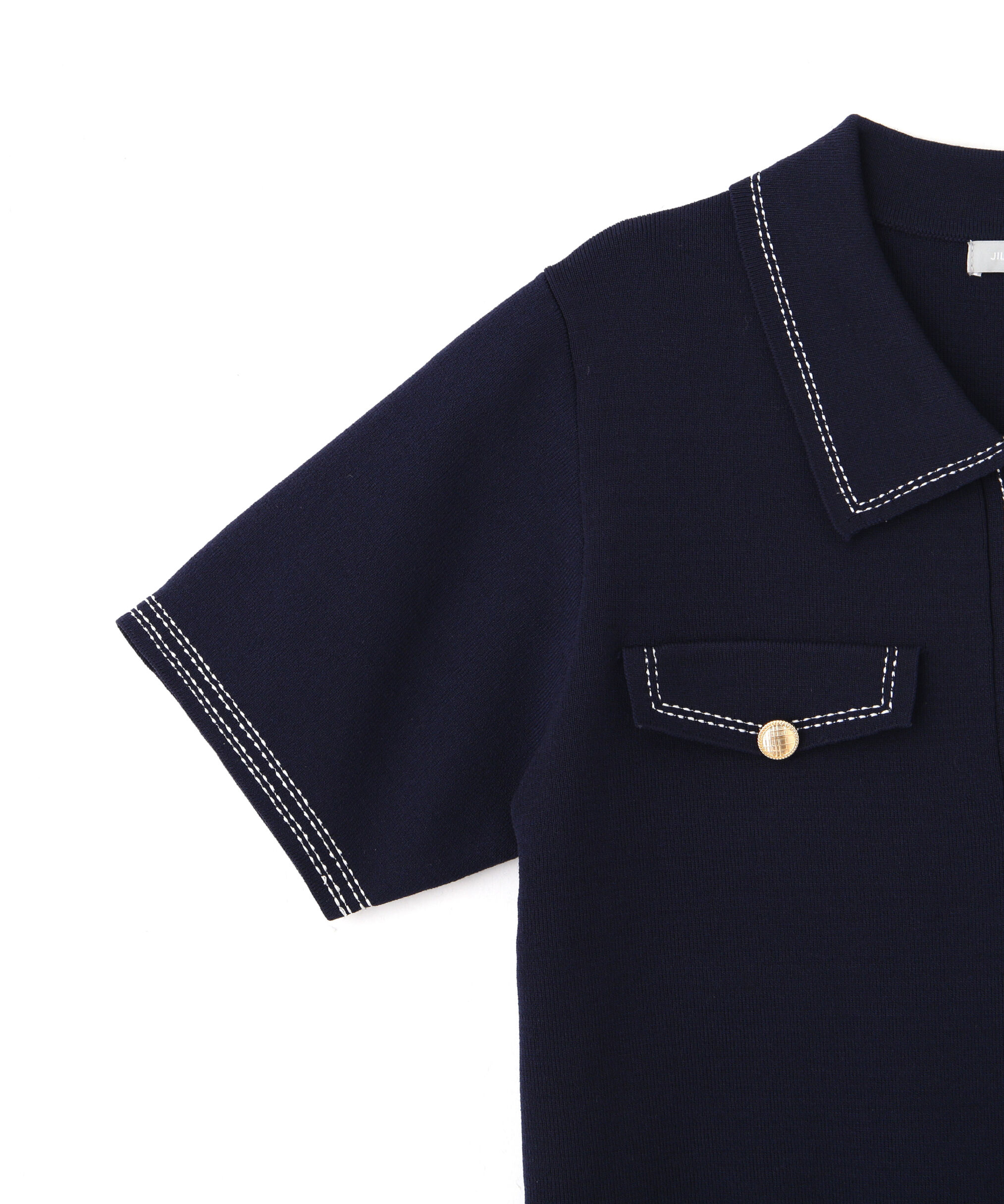  「ステッチポロニット」|ニット・セーター|