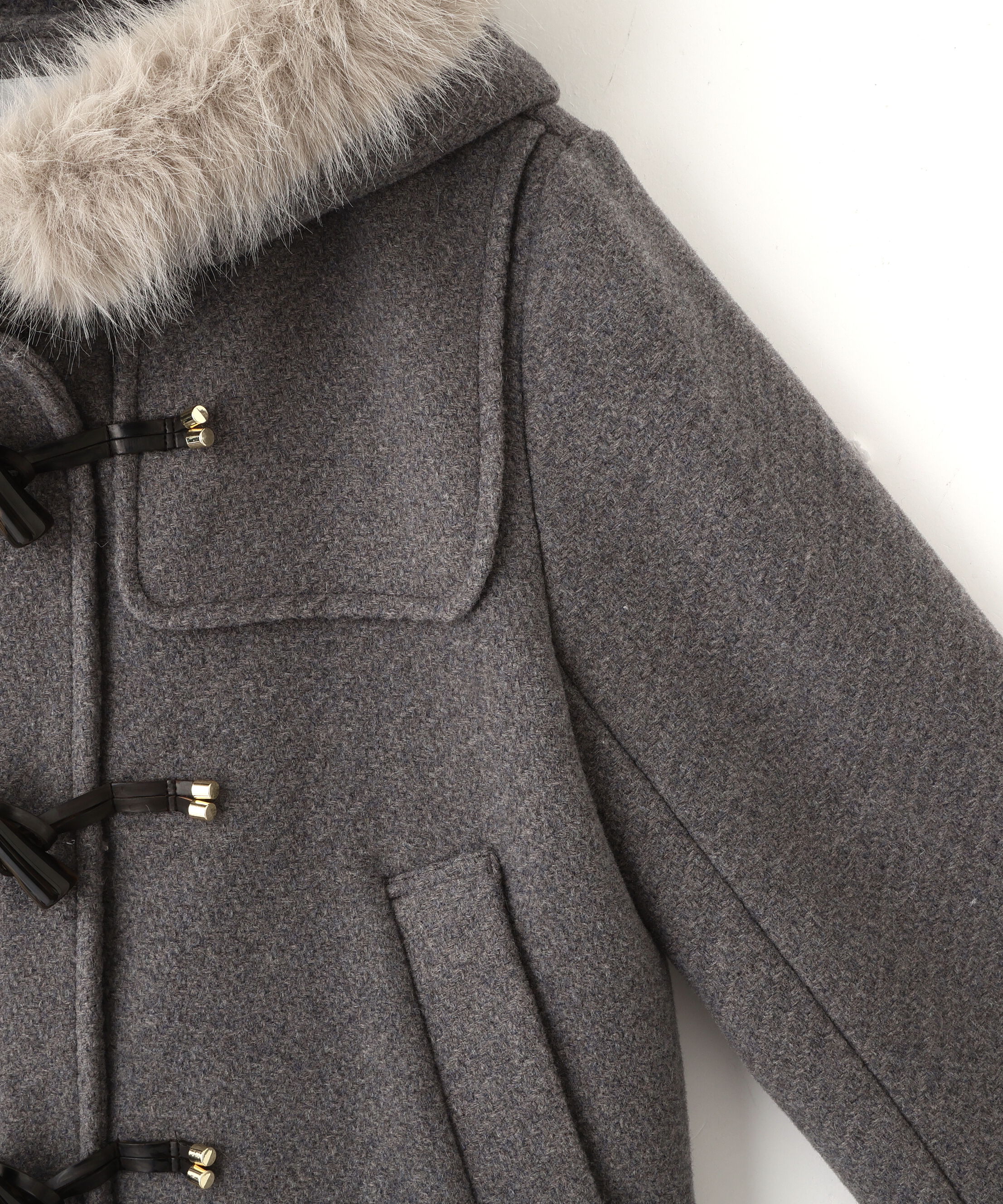  「フェイクファー付ショートダッフルコート」|その他|