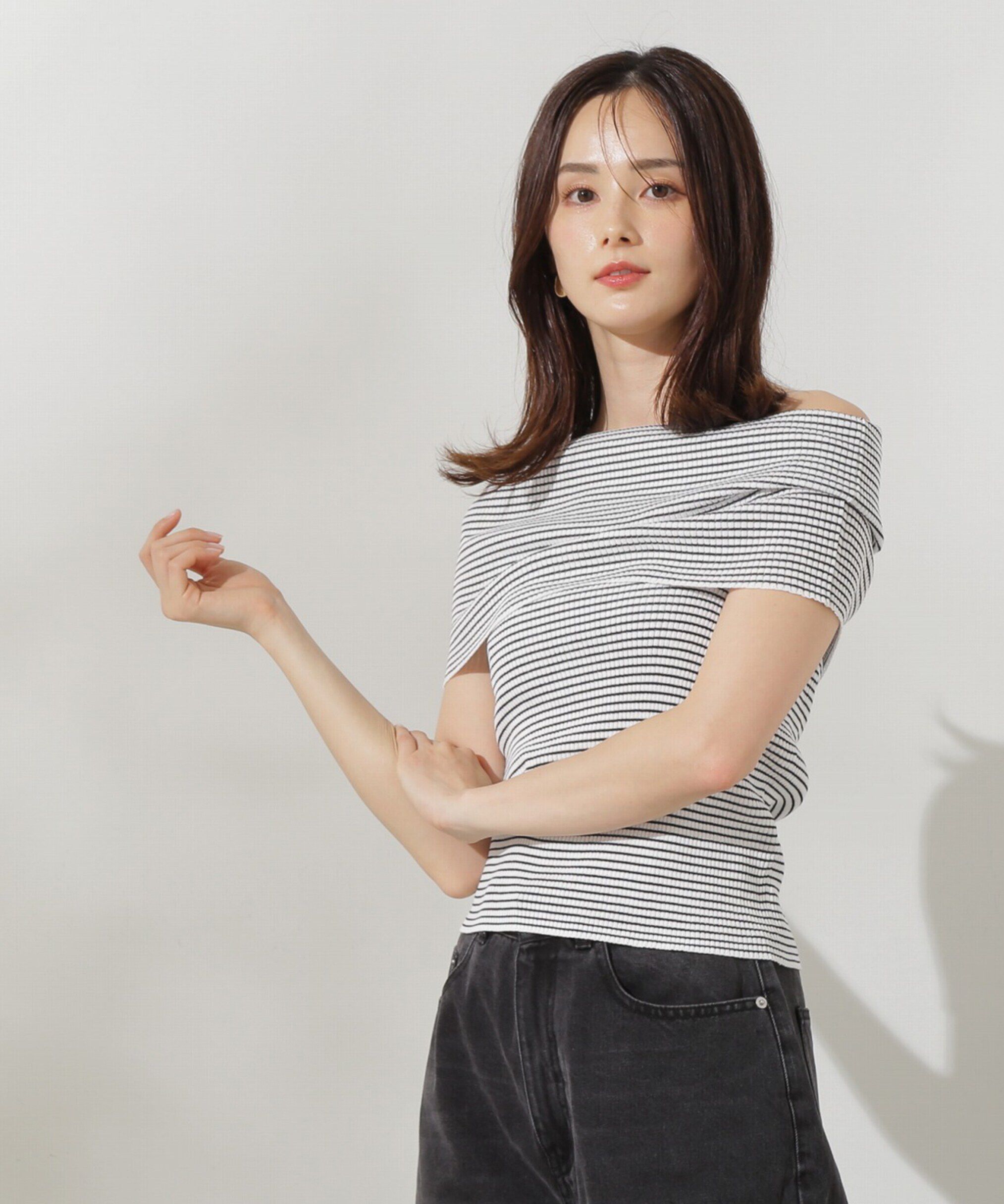 PROPORTION BODY DRESSING「オフショルノースリニット」|ニット・セーター|