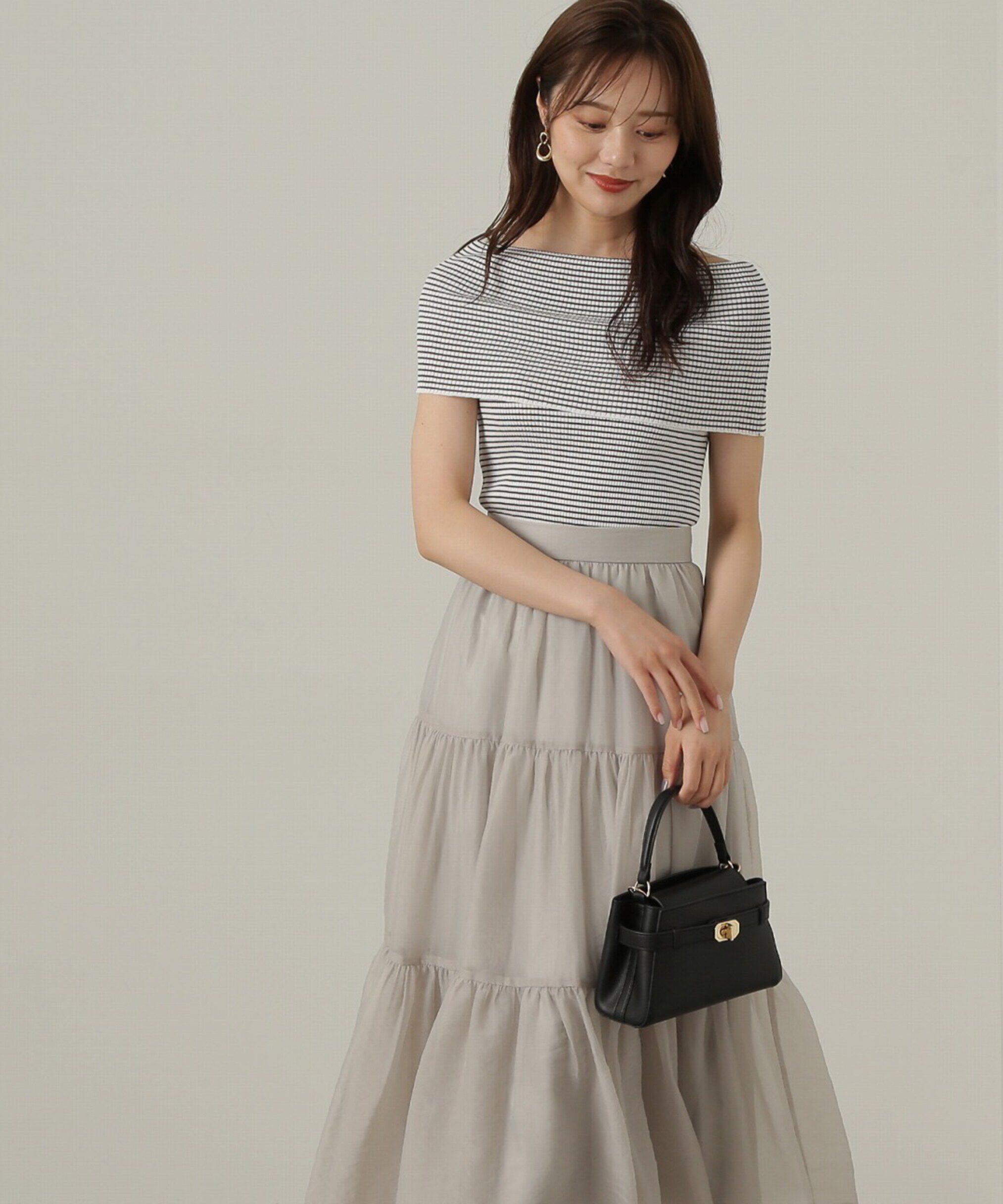 PROPORTION BODY DRESSING「オフショルノースリニット」|ニット・セーター|