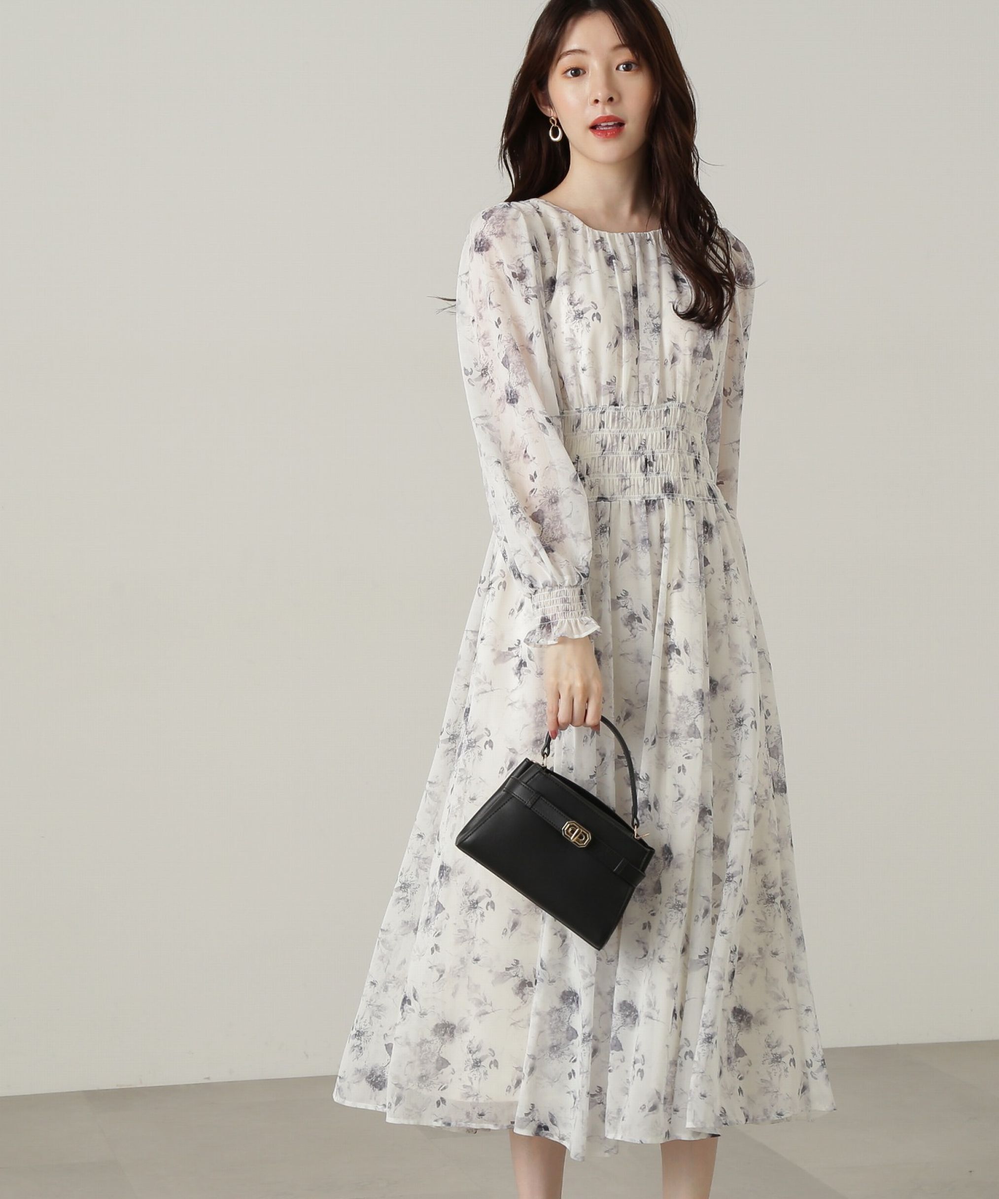 PROPORTION BODY DRESSING「花柄シャーリングワンピース」|ワンピース|