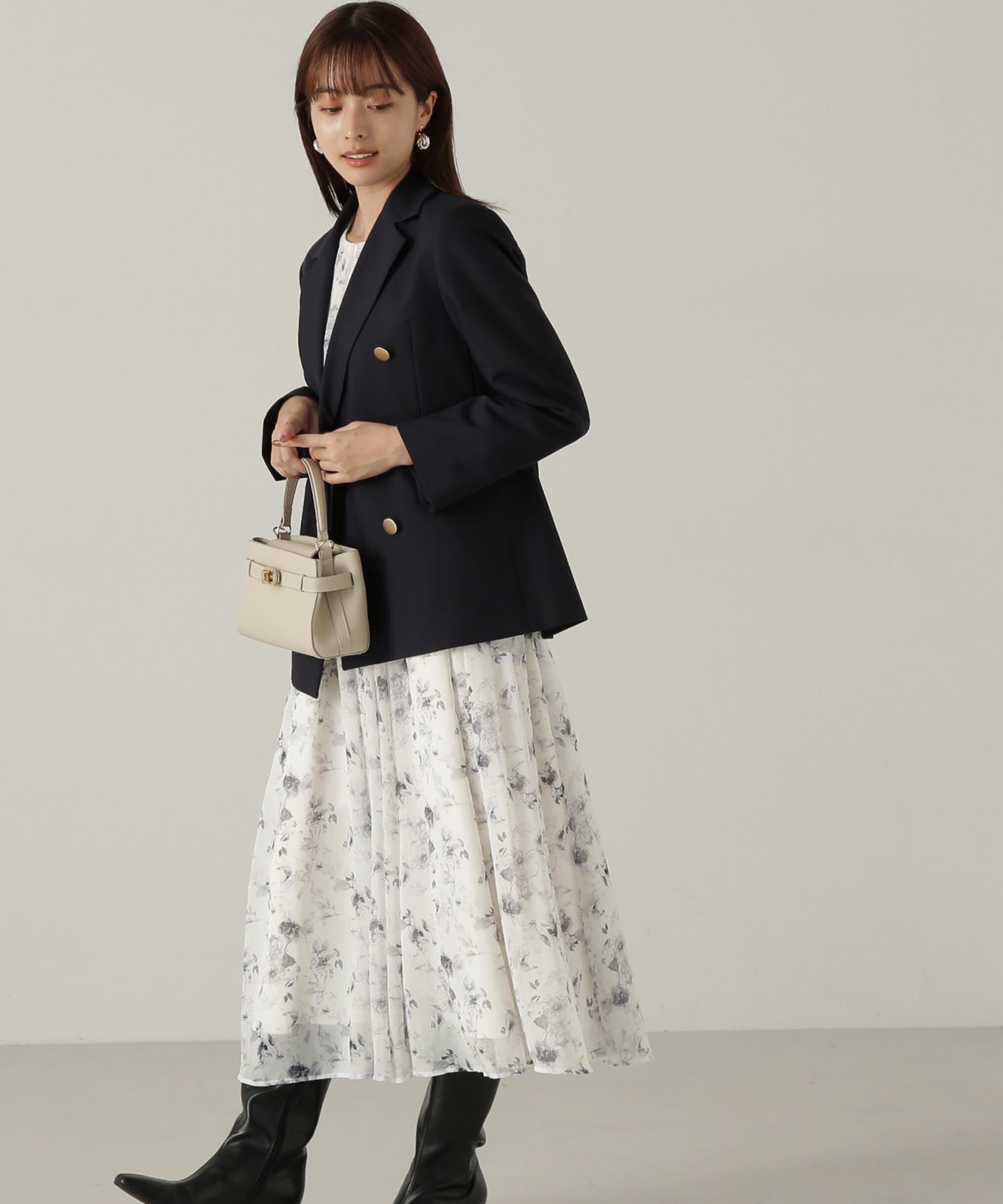 PROPORTION BODY DRESSING「花柄シャーリングワンピース」|ワンピース|