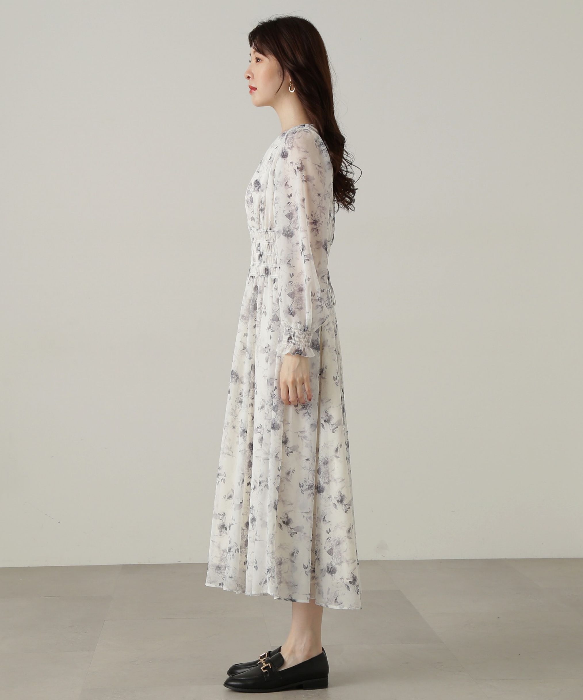 PROPORTION BODY DRESSING「花柄シャーリングワンピース」|ワンピース|